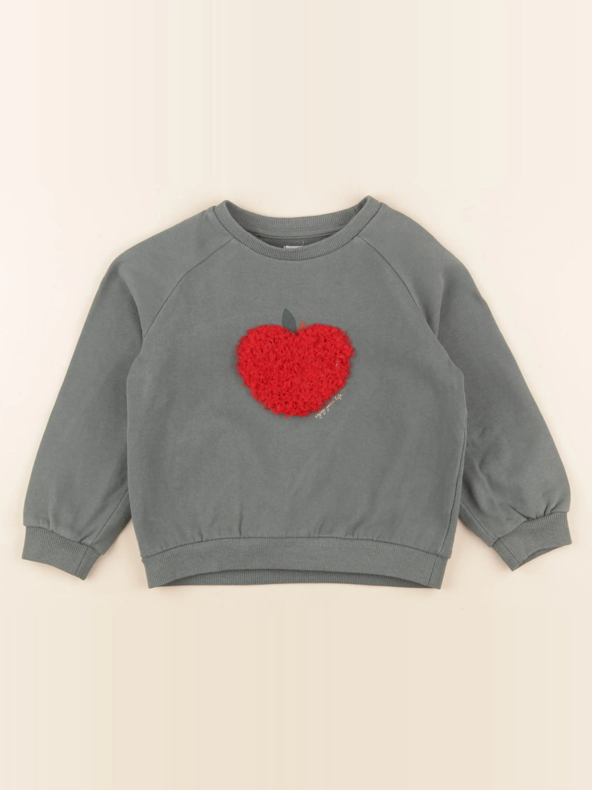 Vertbaudet - sweat vert - 6 ans