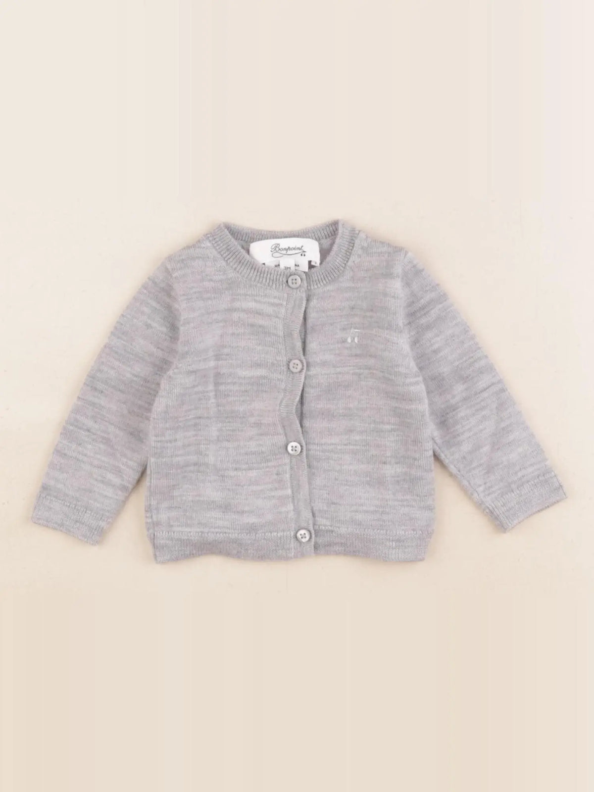 Bonpoint - gilet gris - 3 mois