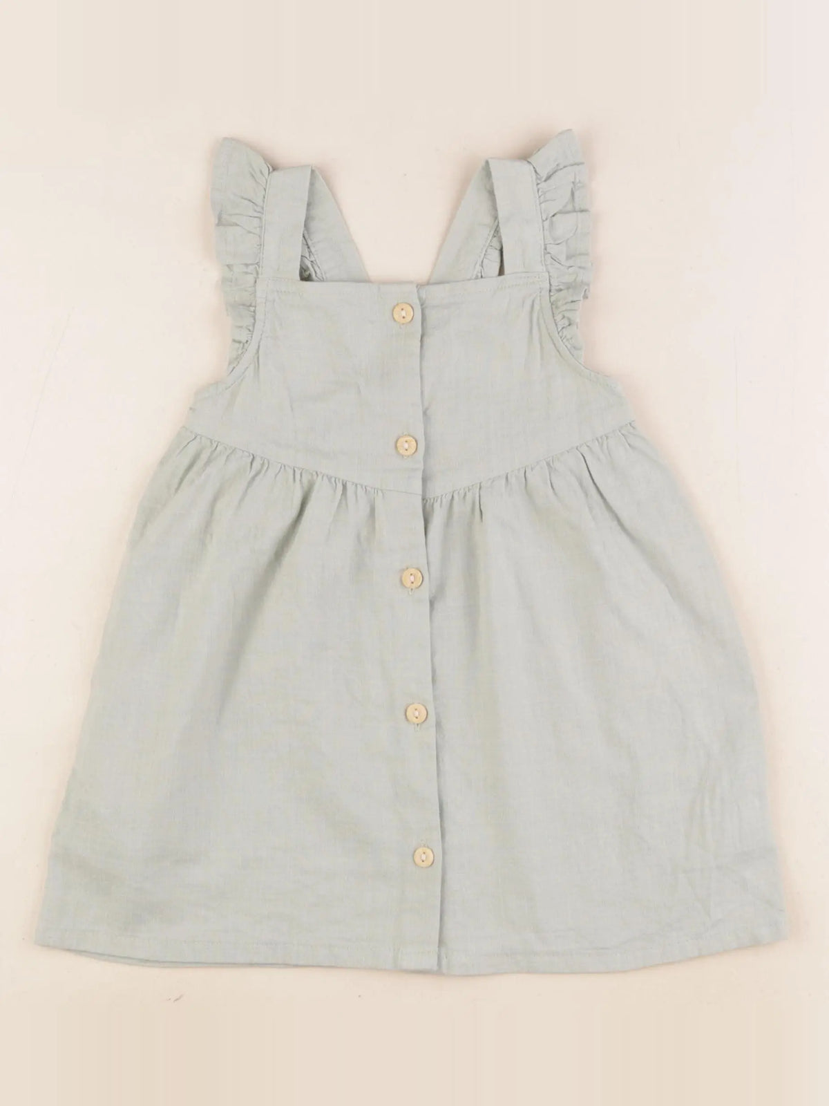 H&M - robe vert - 12/18 mois