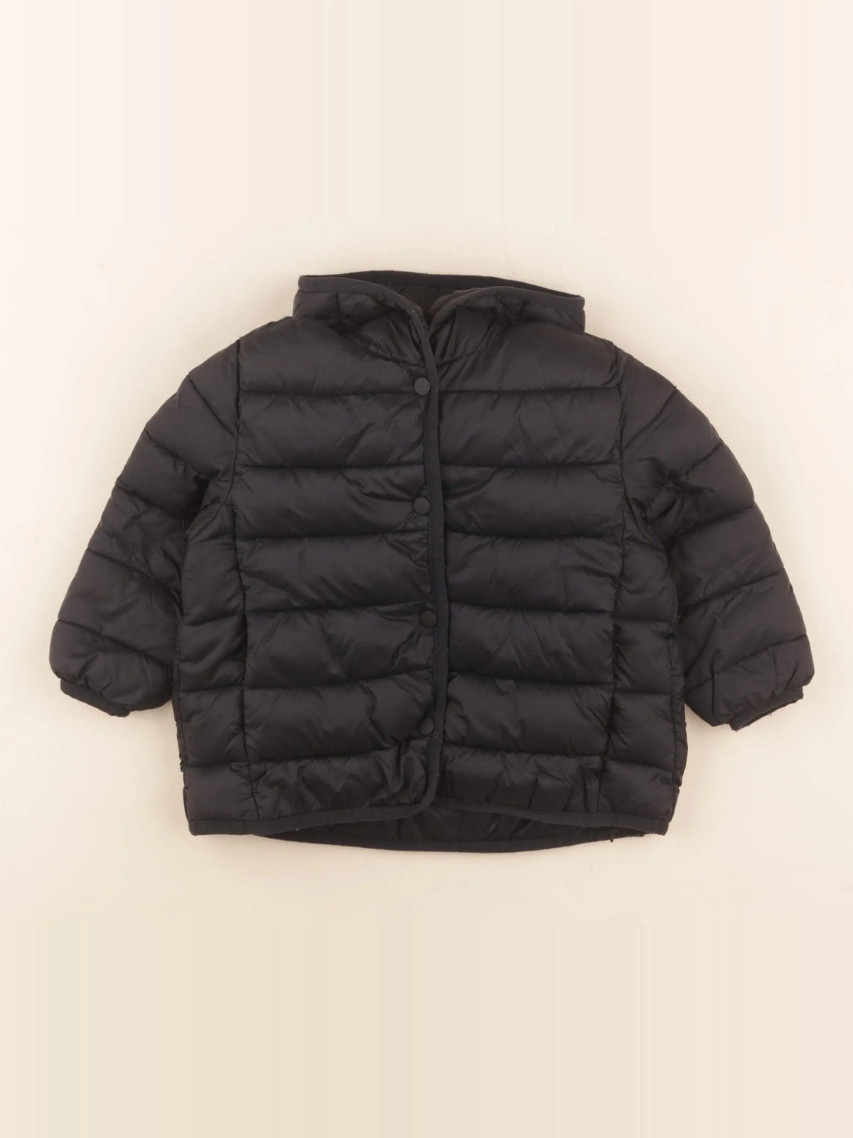 Zara - doudoune noir - 12/18 mois