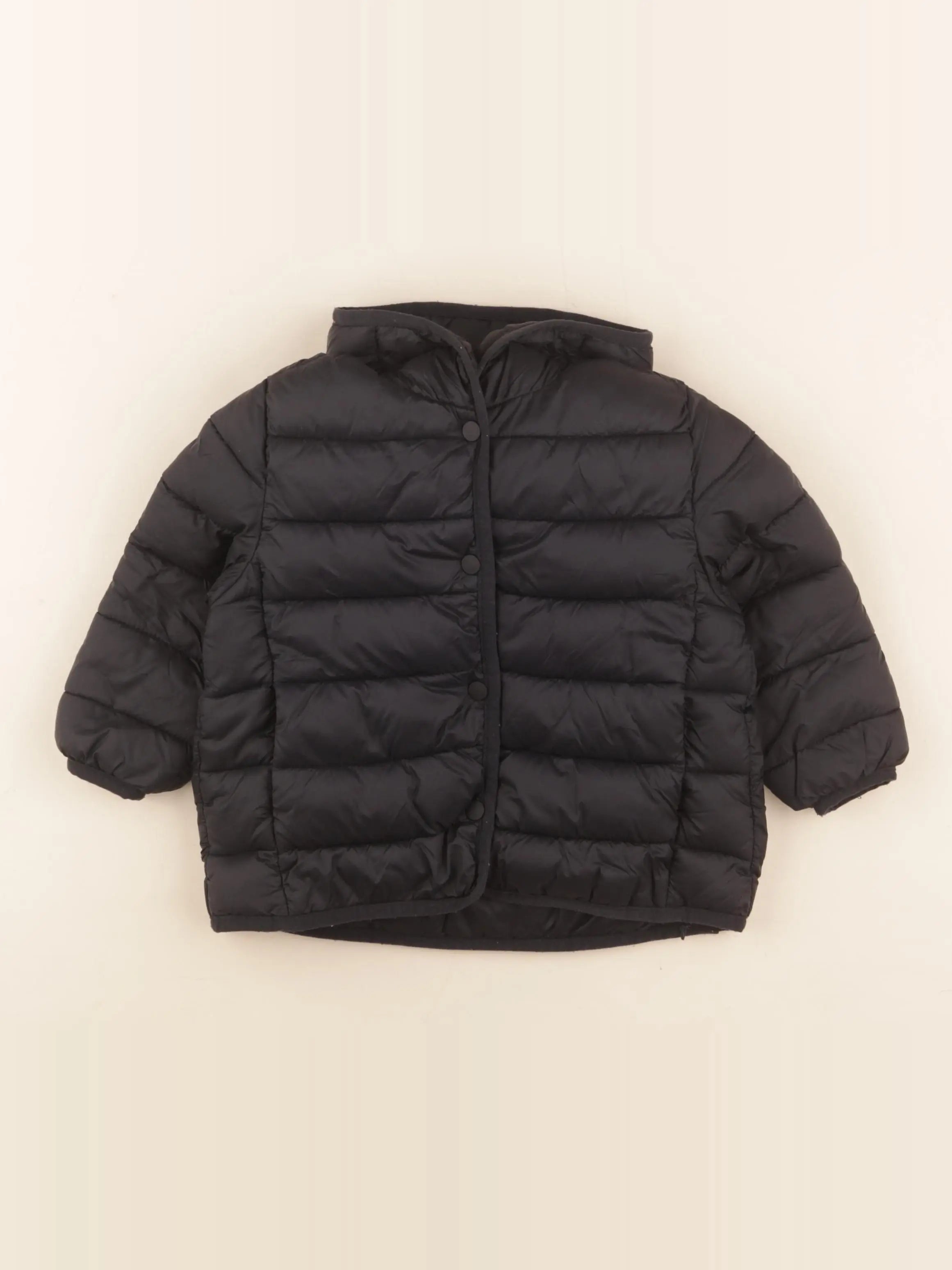 Zara - doudoune noir - 12/18 mois