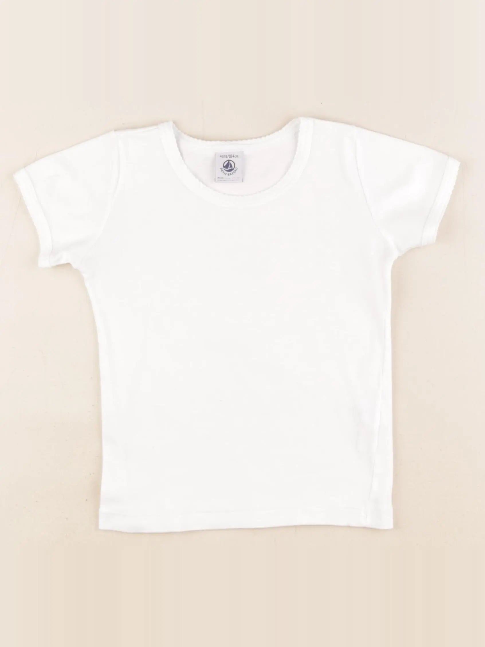 Petit Bateau - maillot de corps blanc - 4 ans