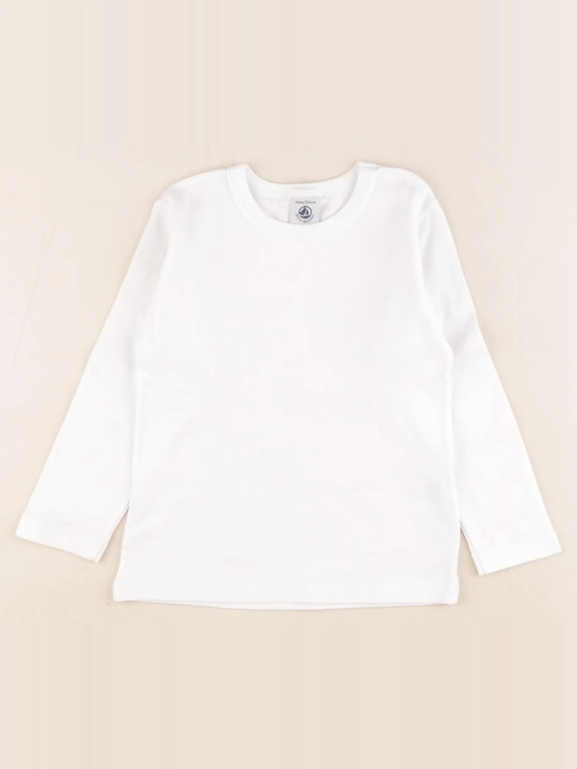 Petit Bateau - maillot de corps blanc - 4 ans