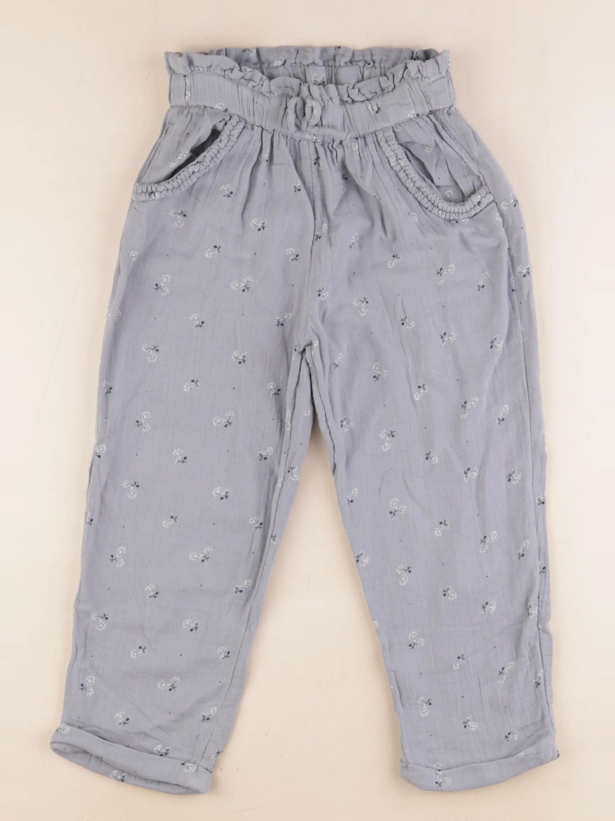 Vertbaudet - pantalon bleu - 8 ans