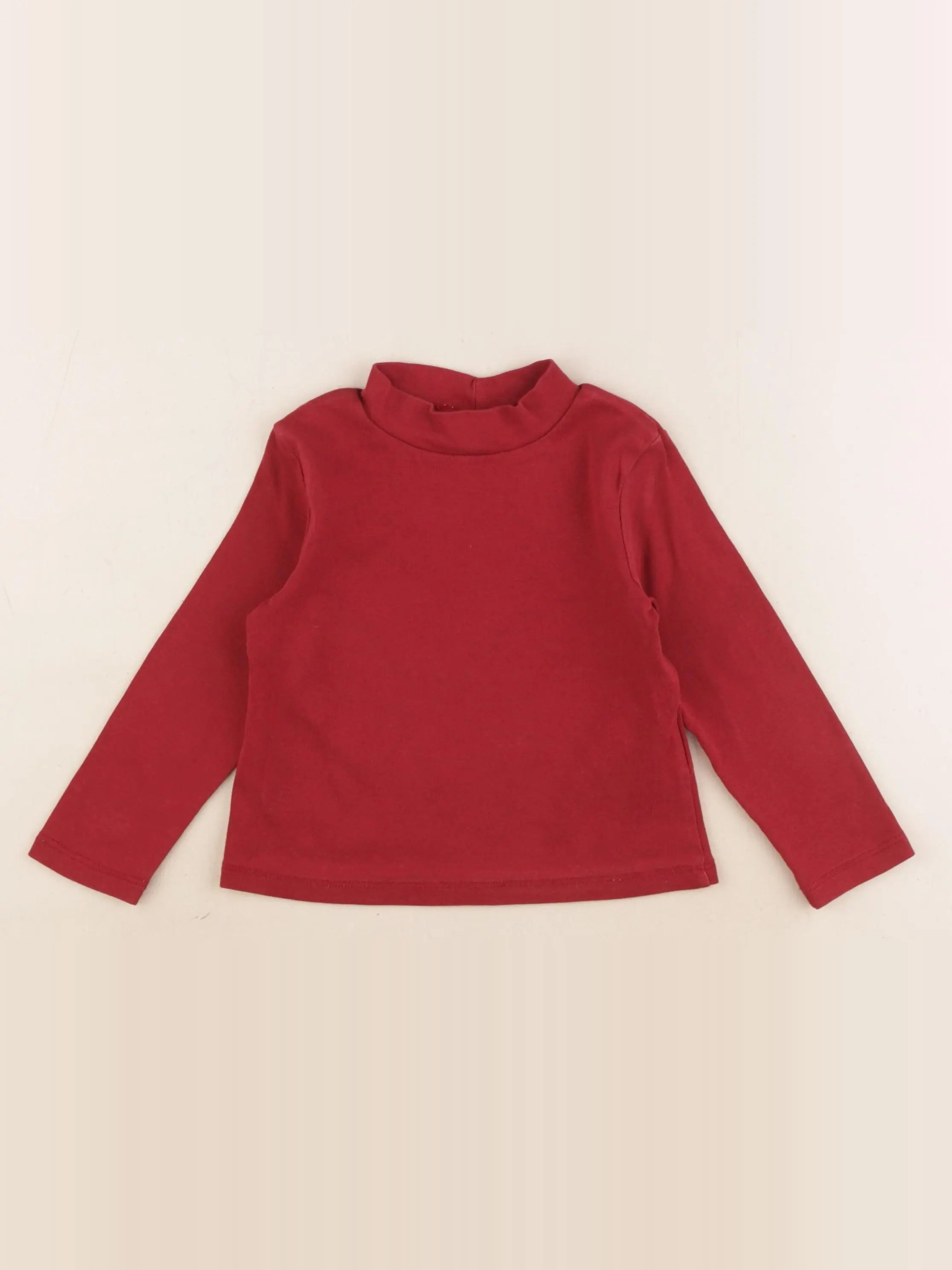 H&M - sous-pull rouge - 18/24 mois