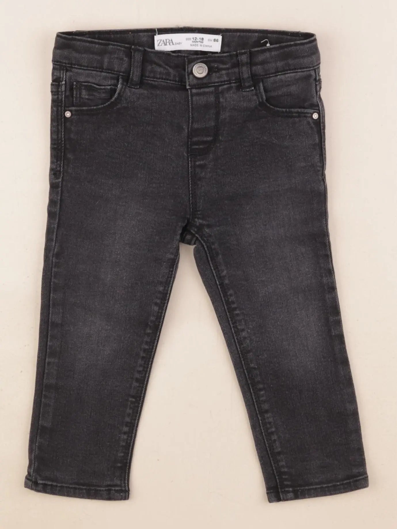 Zara - jean noir - 12/18 mois