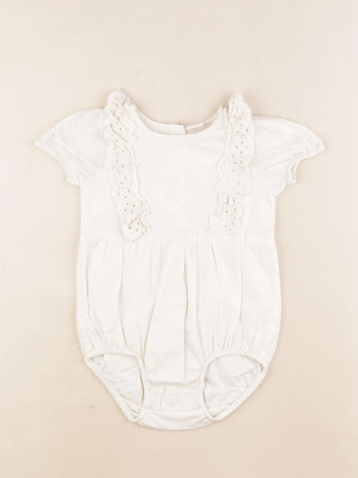 H&M - combinaison blanc - 9/12 mois