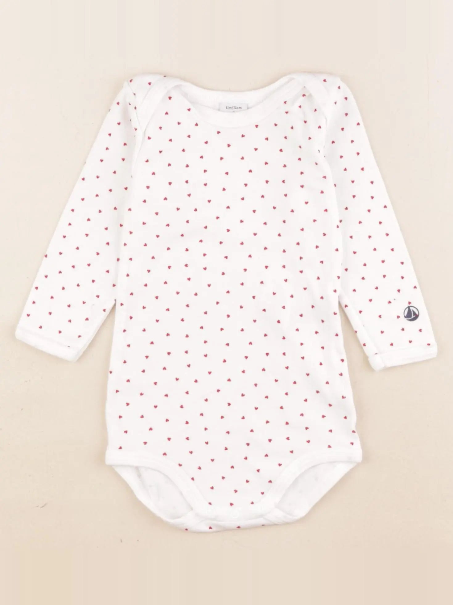 Petit Bateau - body blanc - 12 mois