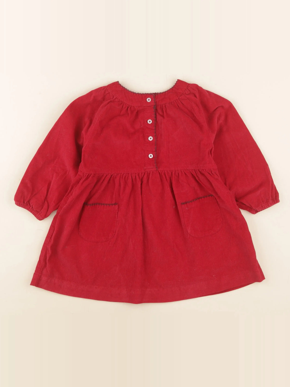 Boutchou - robe rouge - 24 mois