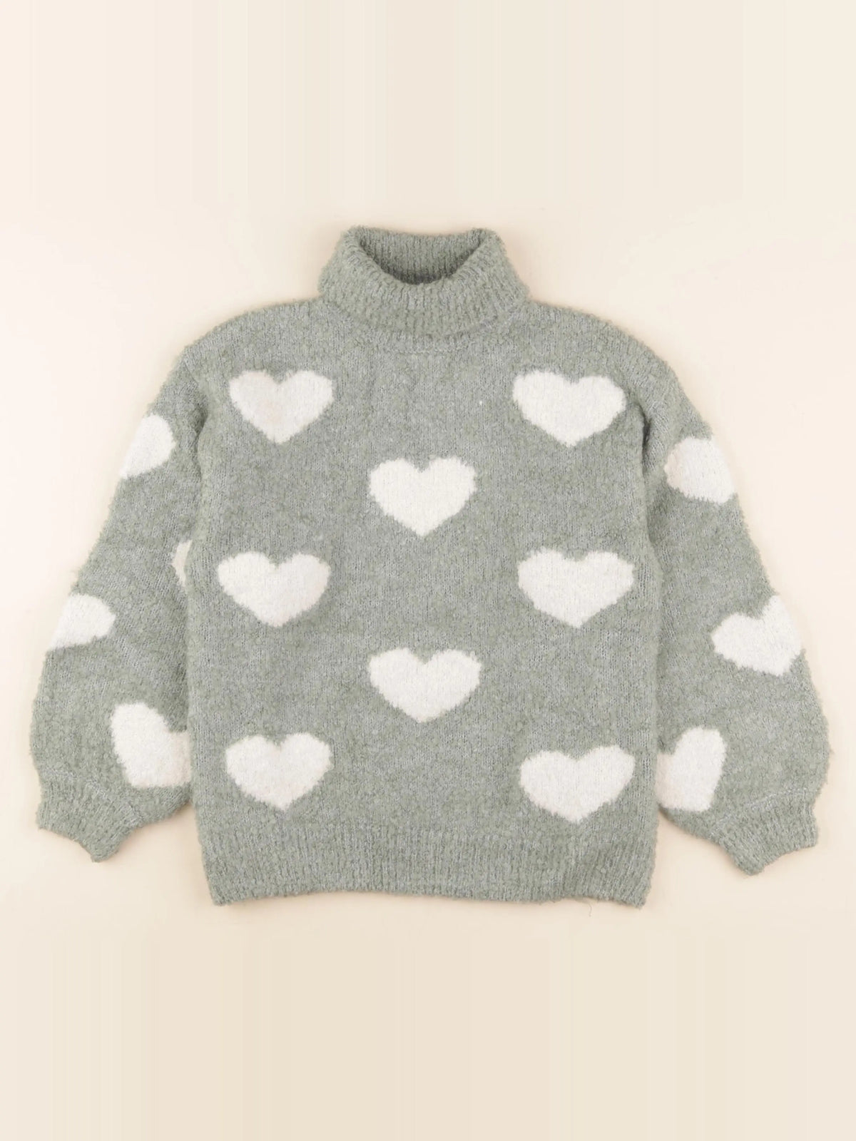 Vertbaudet - pull vert - 8 ans