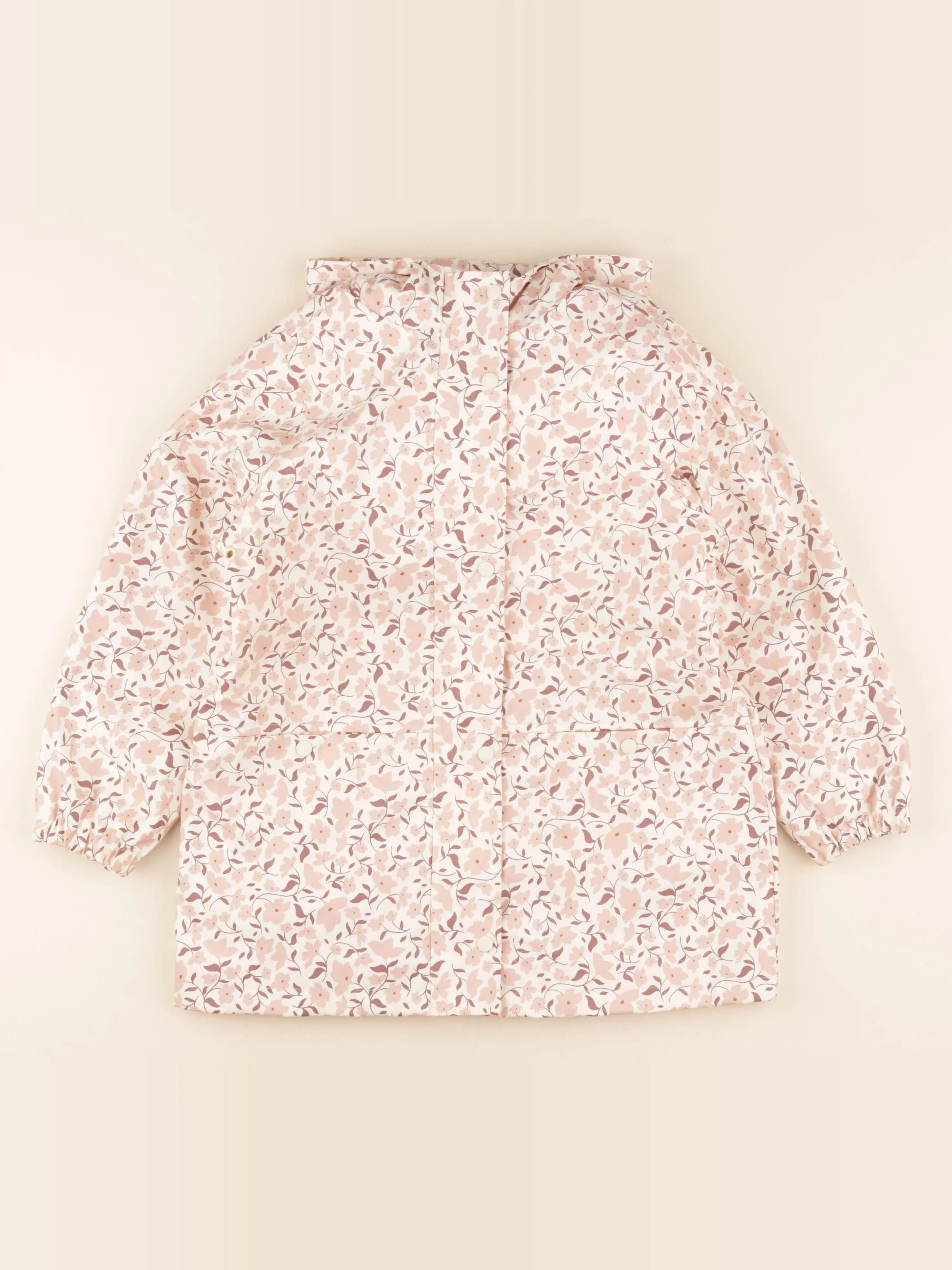 Vertbaudet - imperméable beige, rose - 8 ans