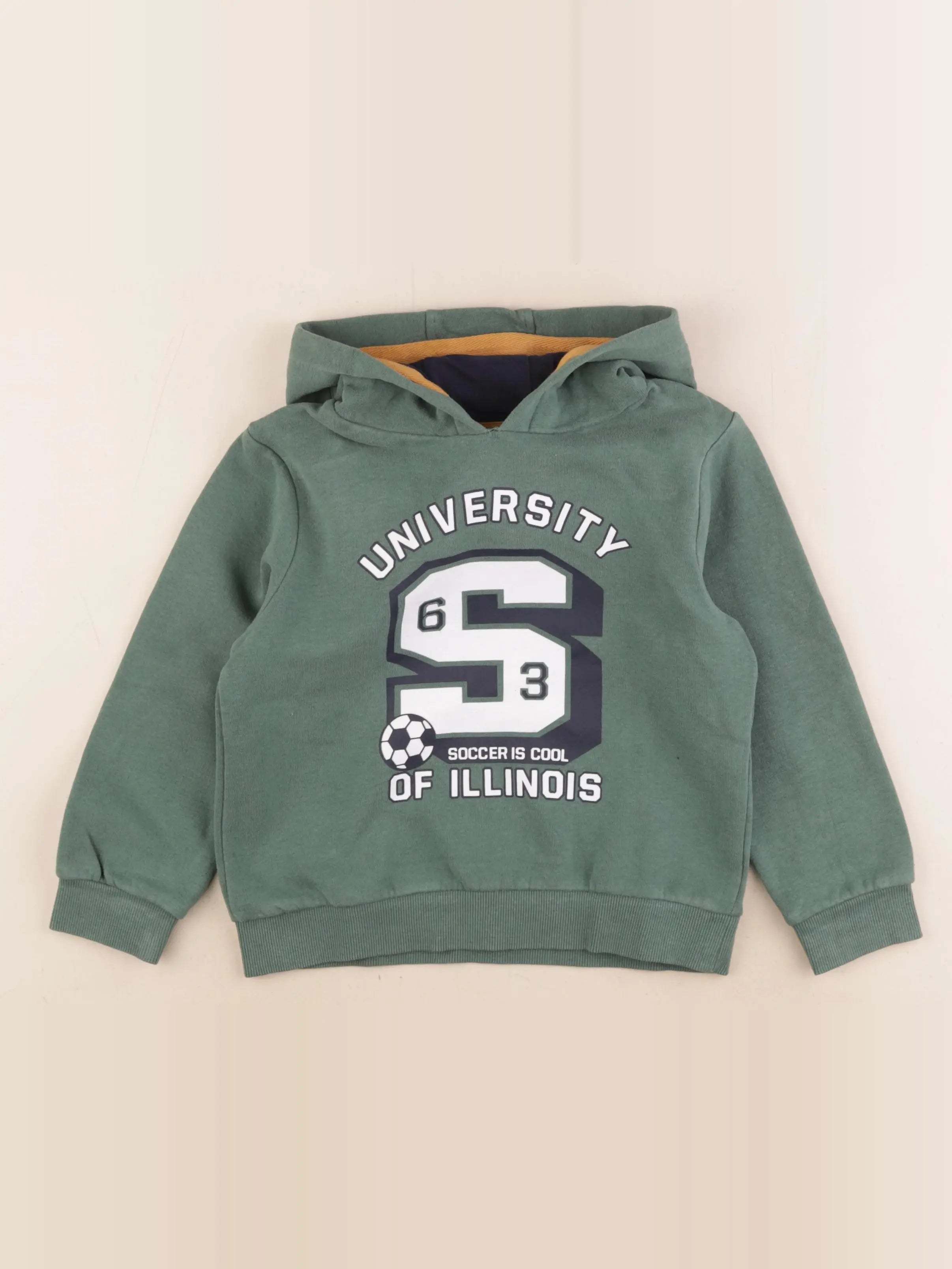 Vertbaudet - sweat vert - 5 ans