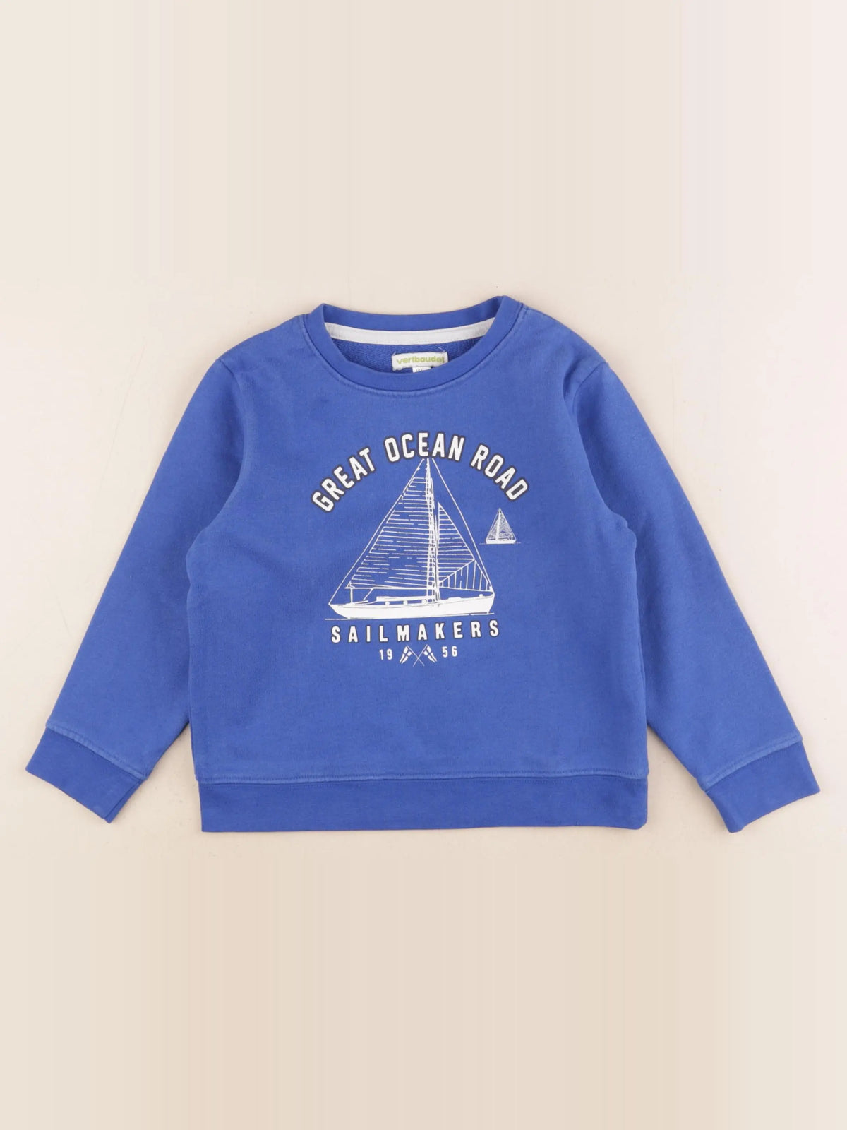 Vertbaudet - sweat bleu - 4 ans