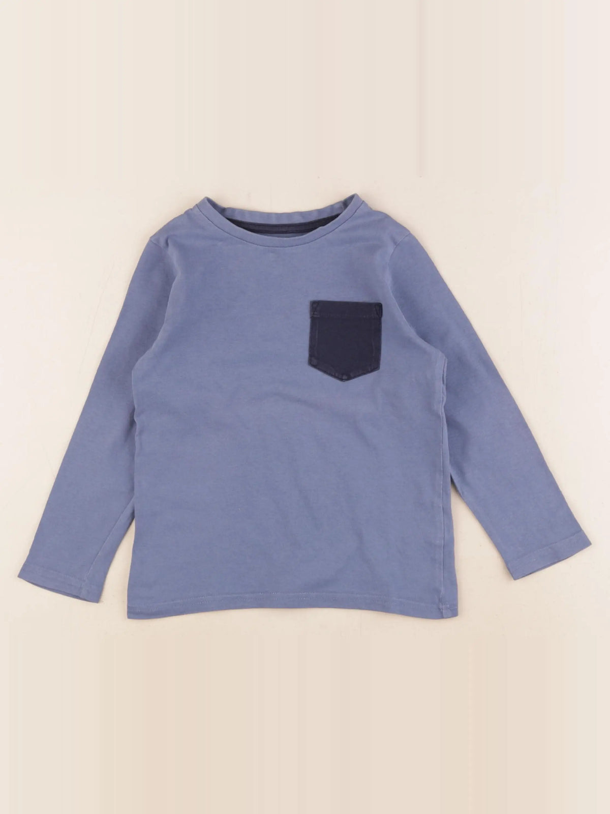 Vertbaudet - tee-shirt bleu - 4 ans