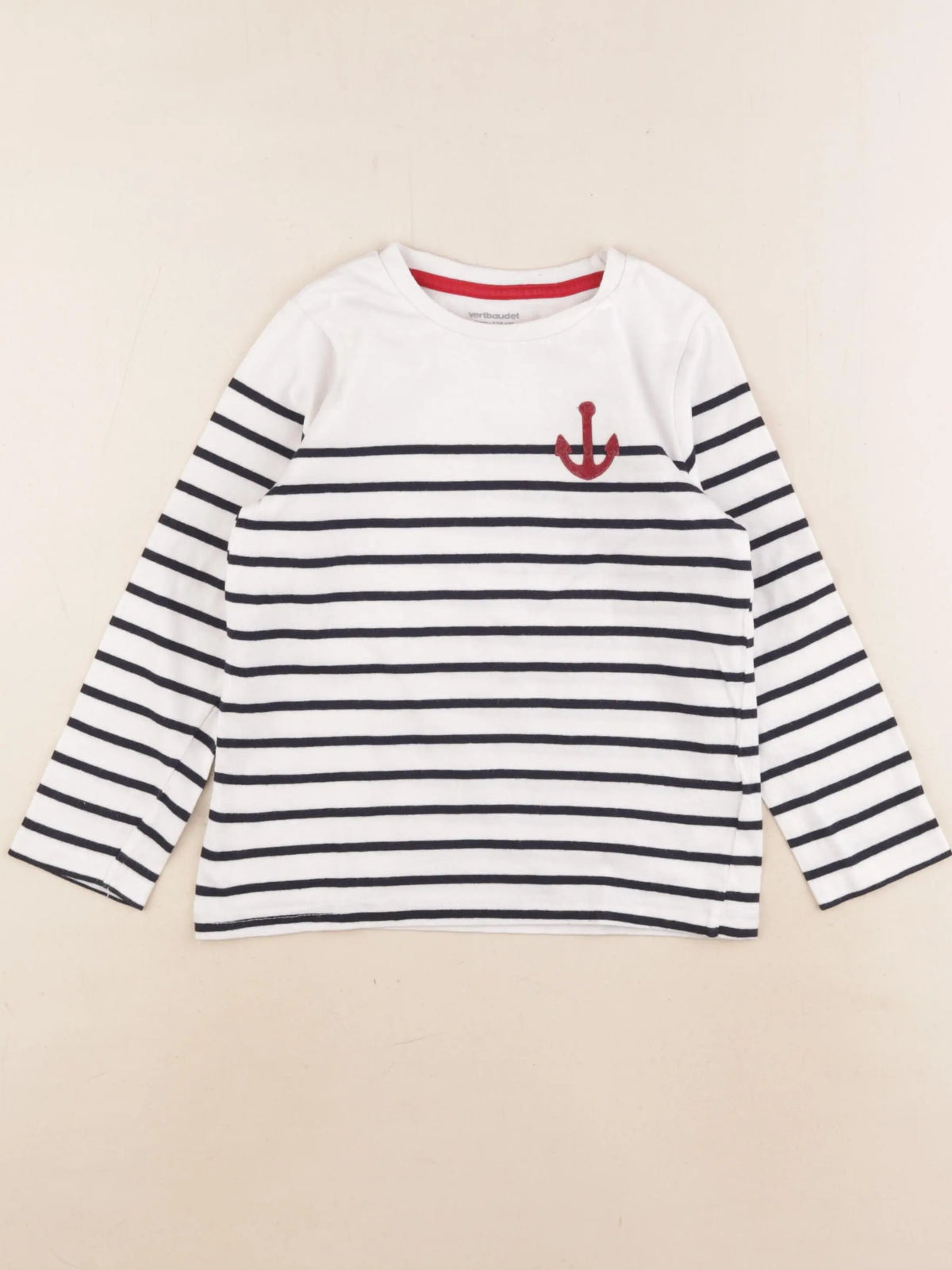 Vertbaudet - tee-shirt blanc - 6 ans