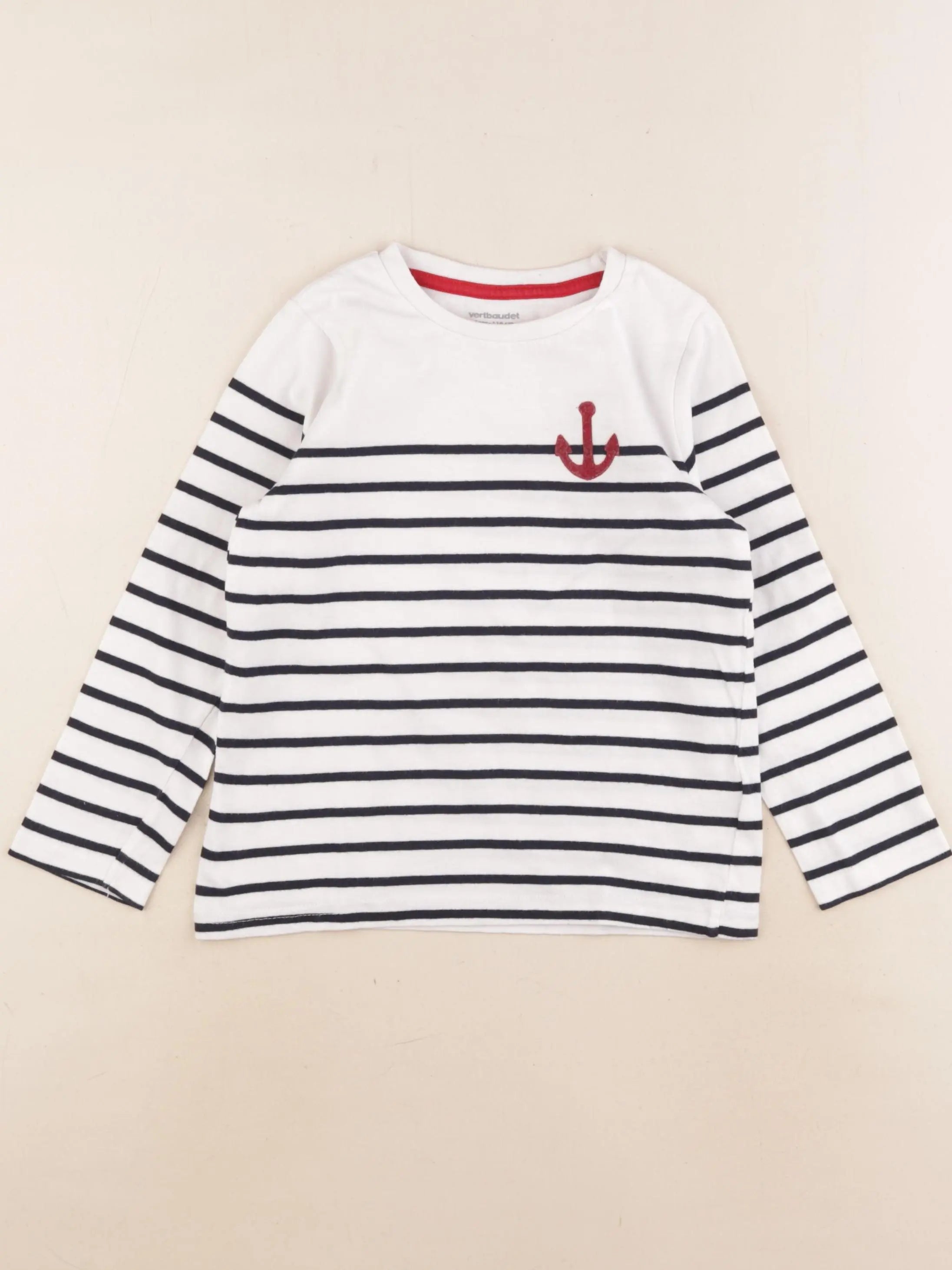 Vertbaudet - tee-shirt blanc - 6 ans