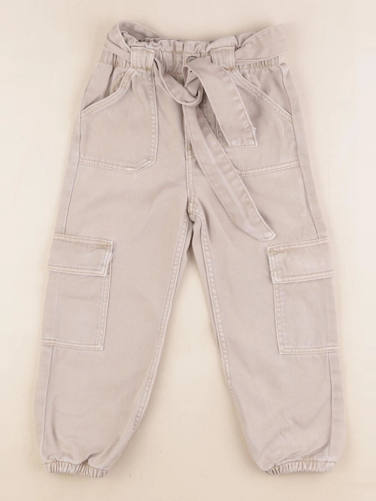 Vertbaudet - pantalon beige - 4 ans