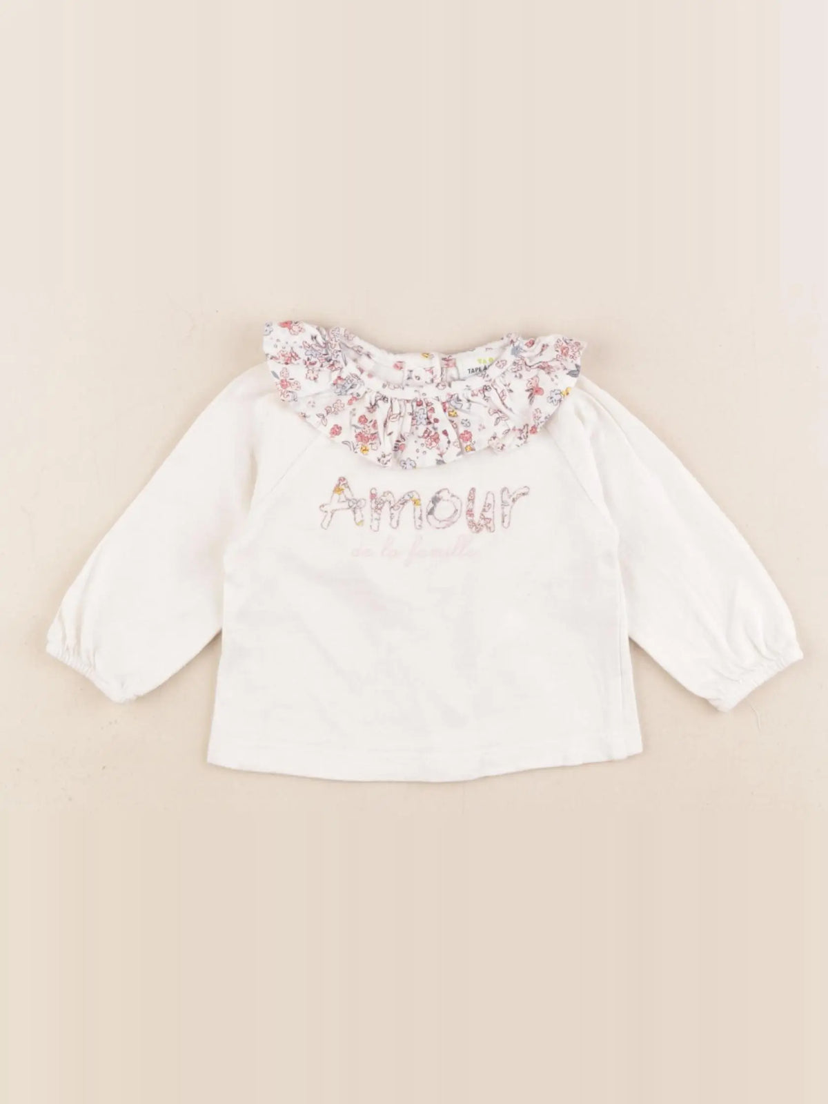 Tape à l'oeil - tee-shirt beige - 1 mois