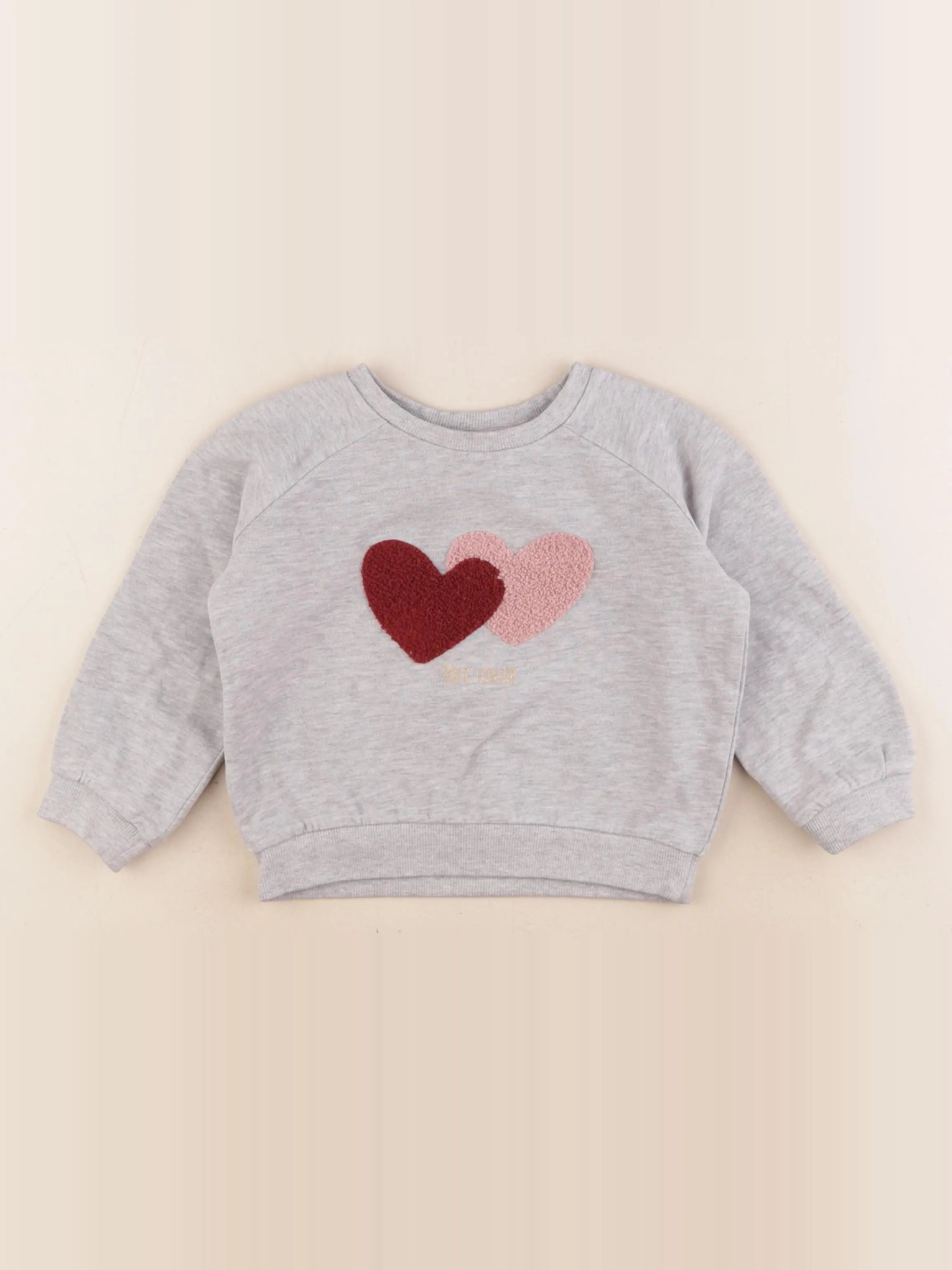 Vertbaudet - sweat gris - 3 ans