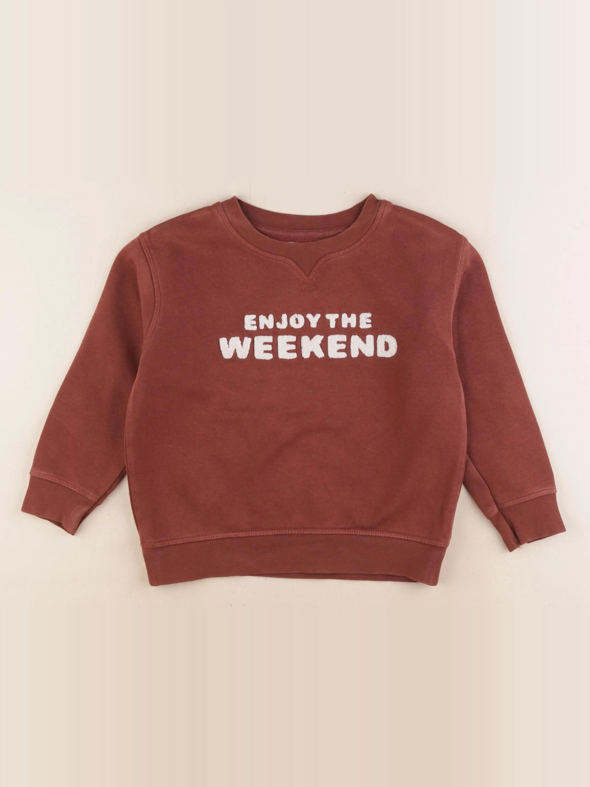 La Redoute - sweat marron - 6 ans