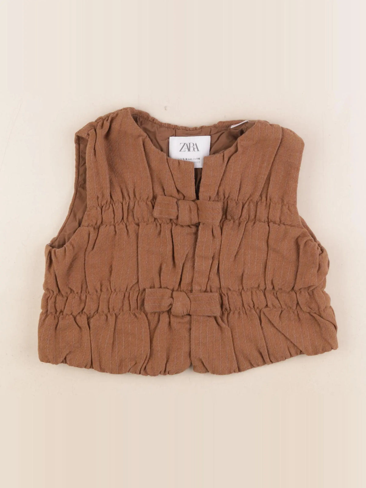 Zara - gilet marron - 5/6 ans