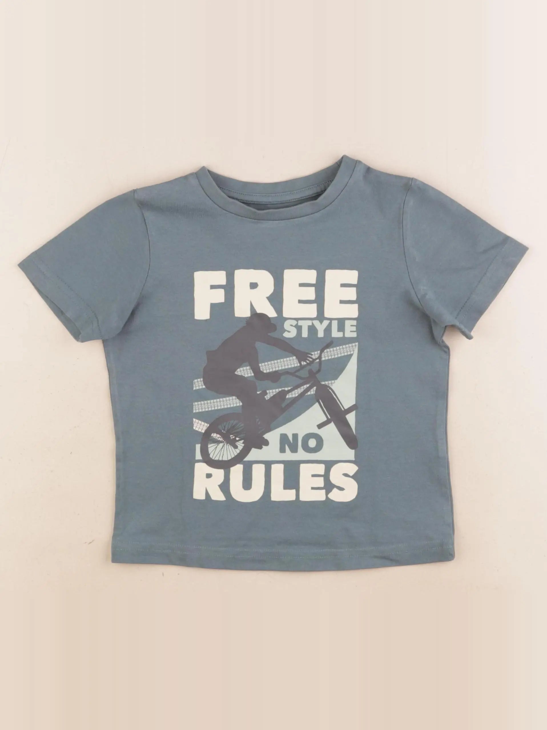 Vertbaudet - tee-shirt bleu - 3 ans