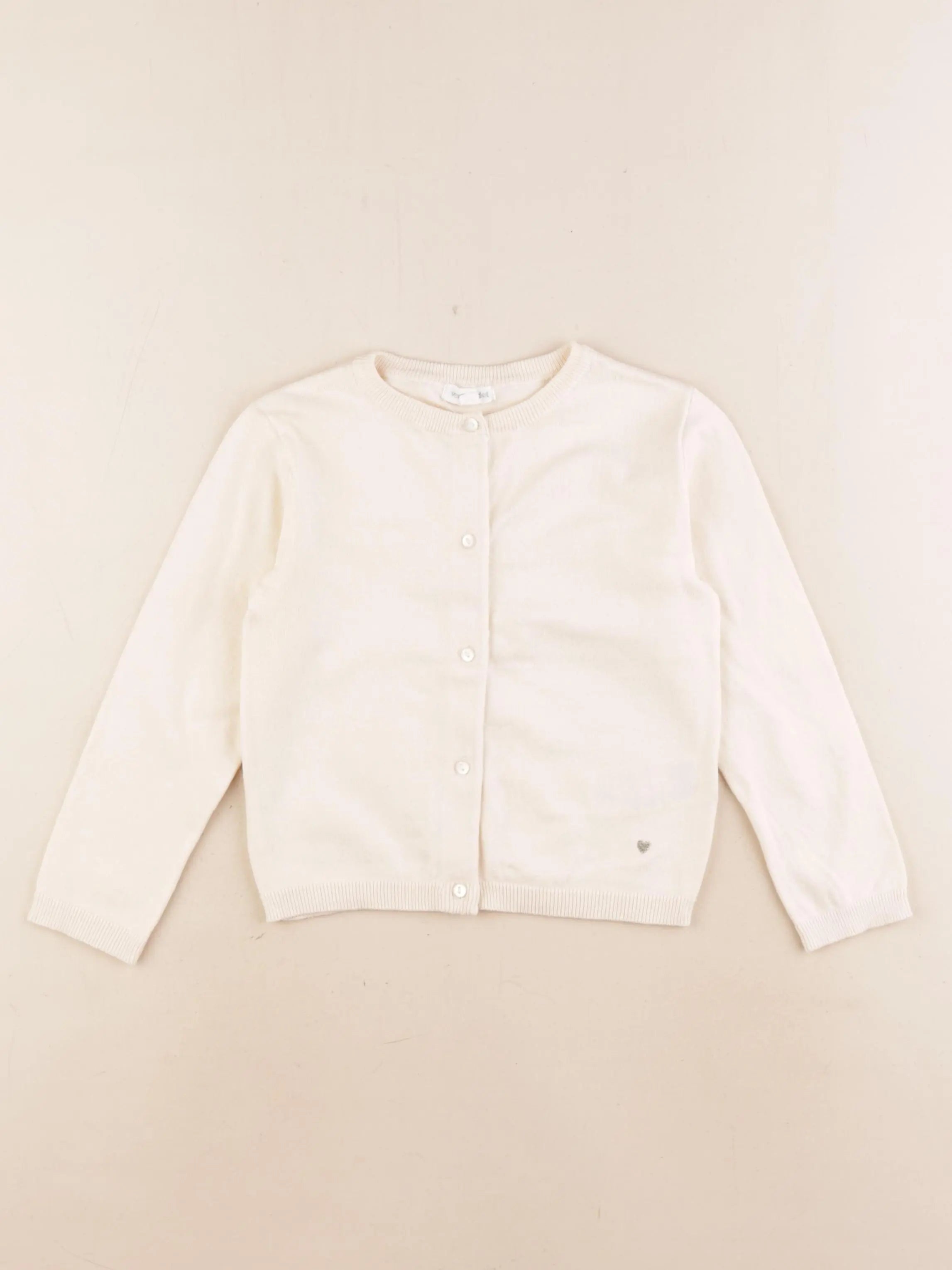 Vertbaudet - gilet beige - 4 ans