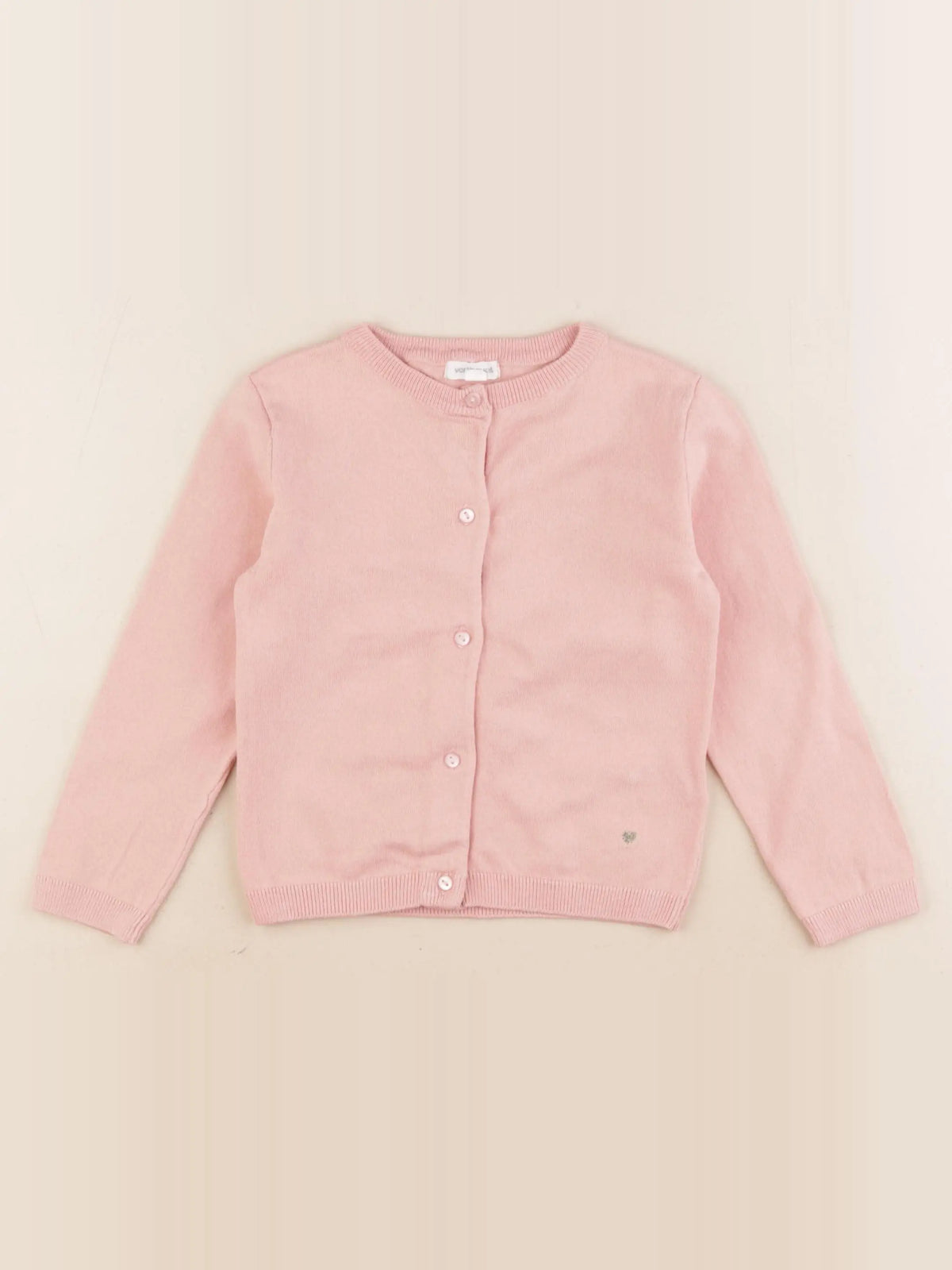 Vertbaudet - gilet beige - 4 ans