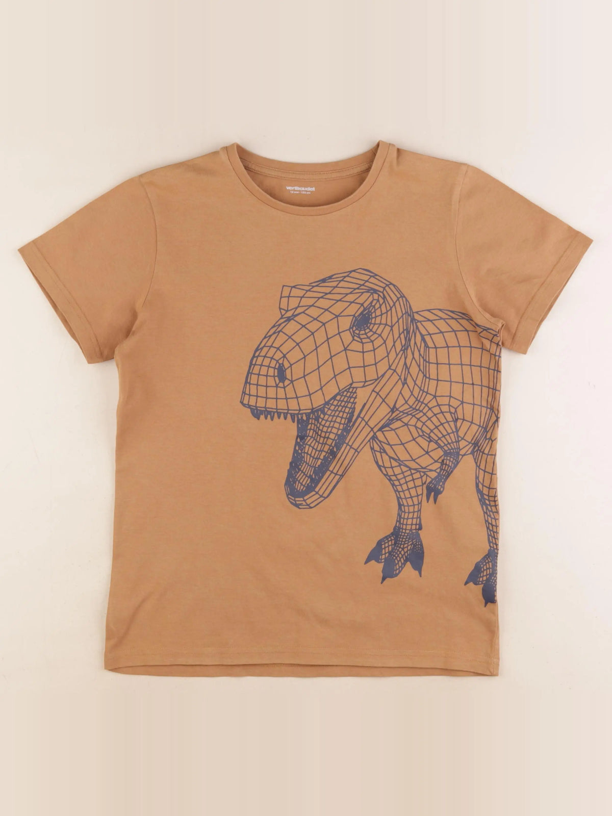 Vertbaudet - tee-shirt marron - 12 ans