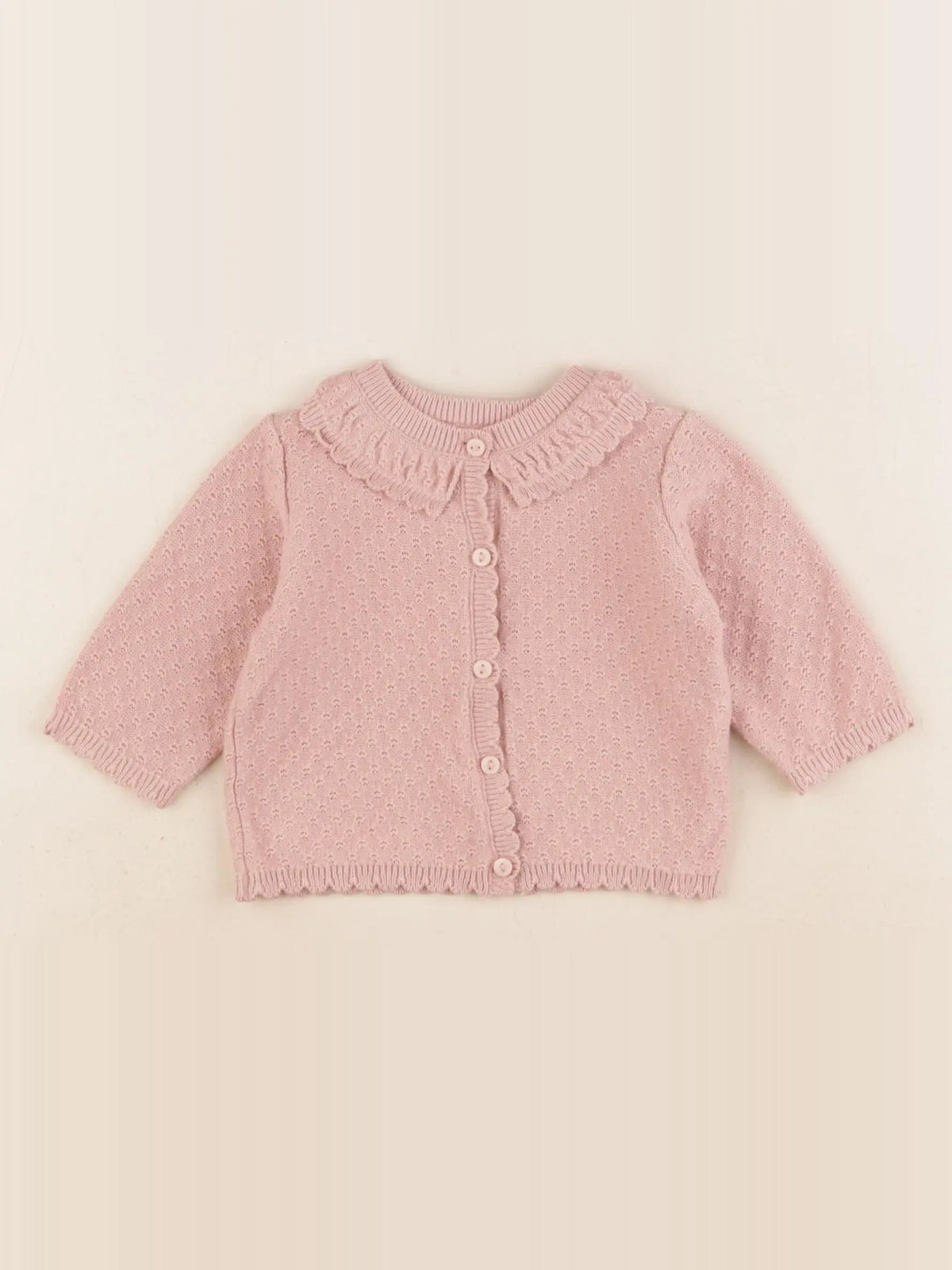 H&M - gilet rose - 1/2 mois