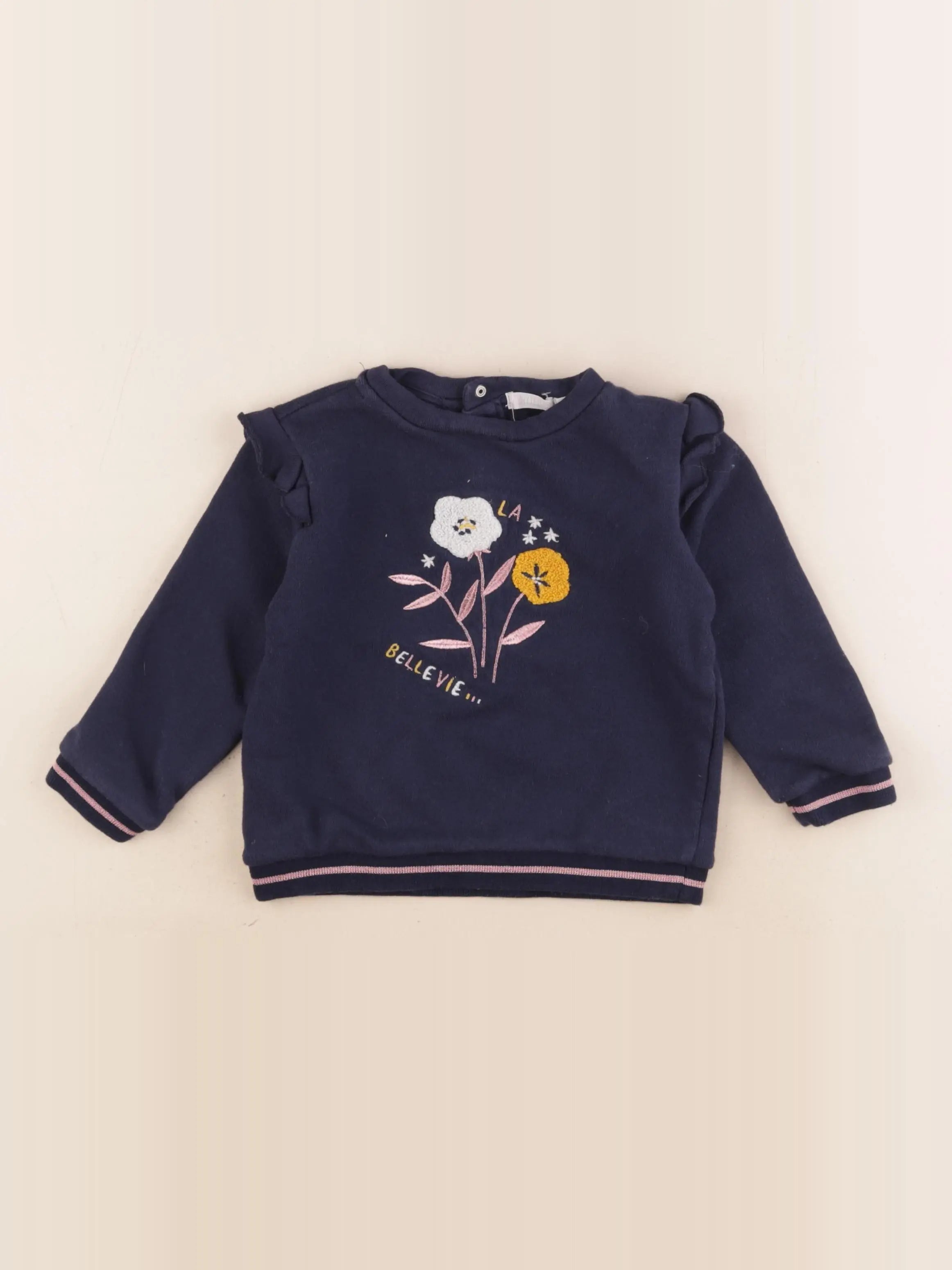 Storytelling - sweat bleu - 2 ans