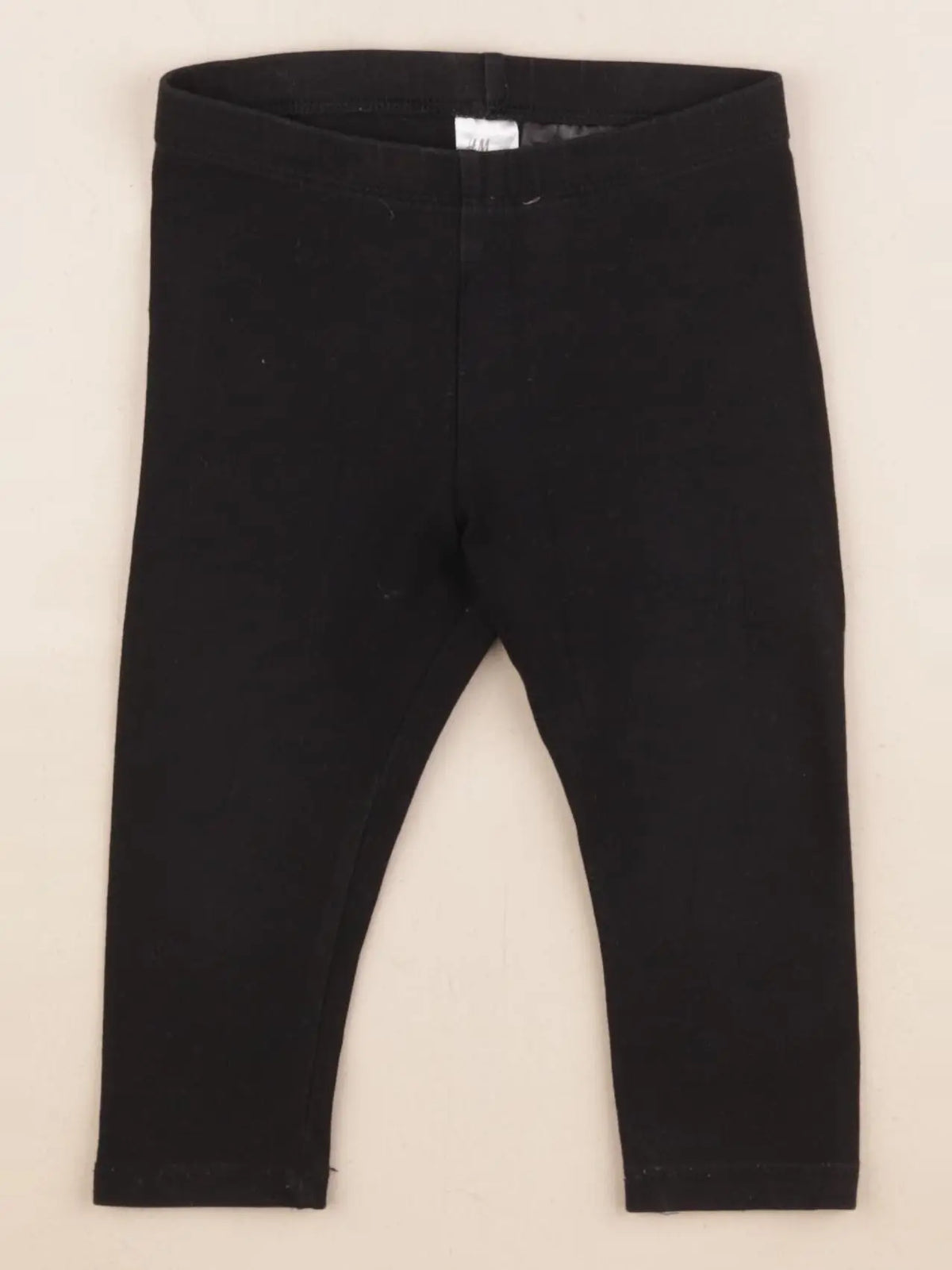 H&M - legging noir - 9/12 mois