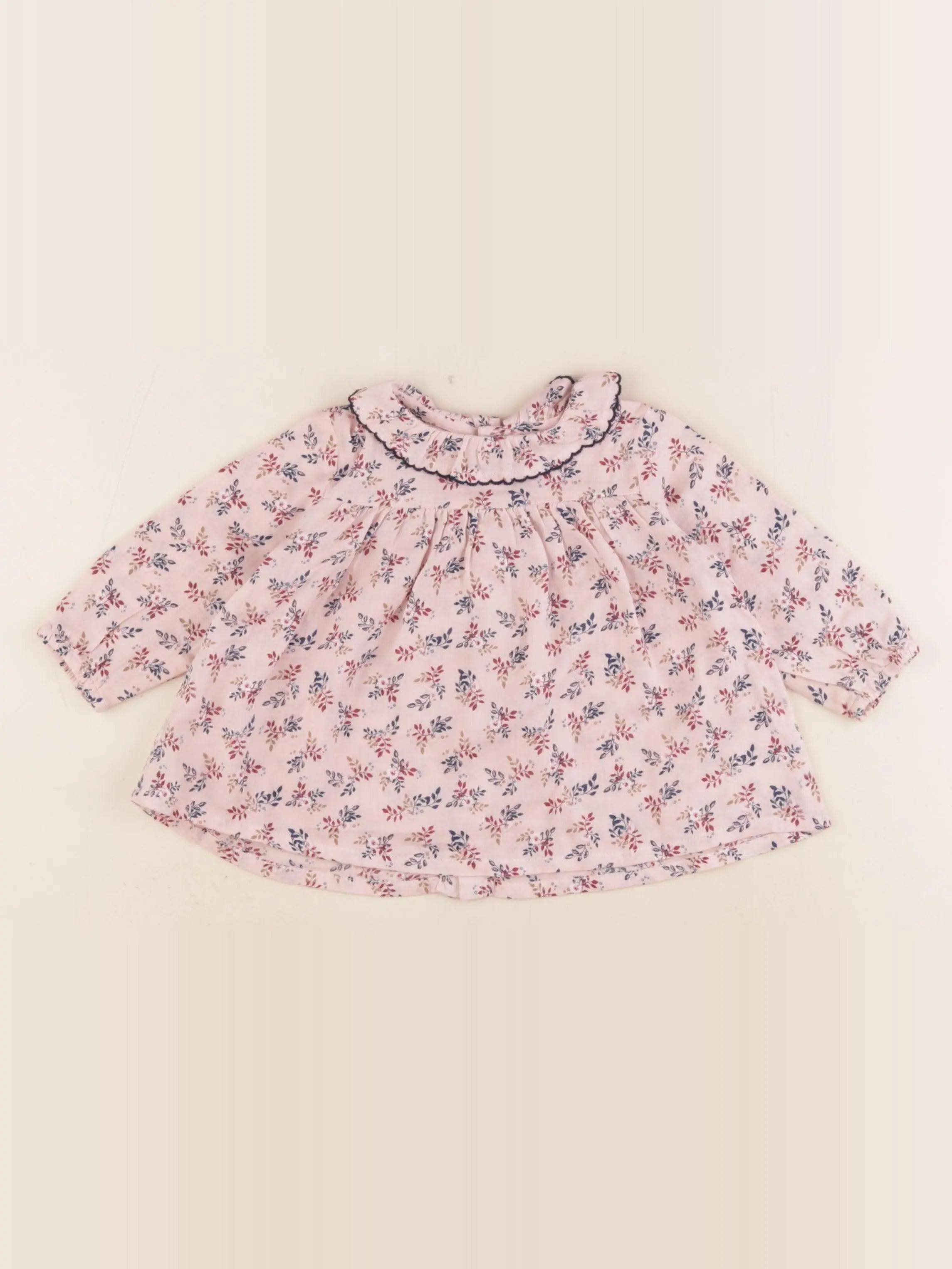 Boutchou - blouse rose - 9 mois