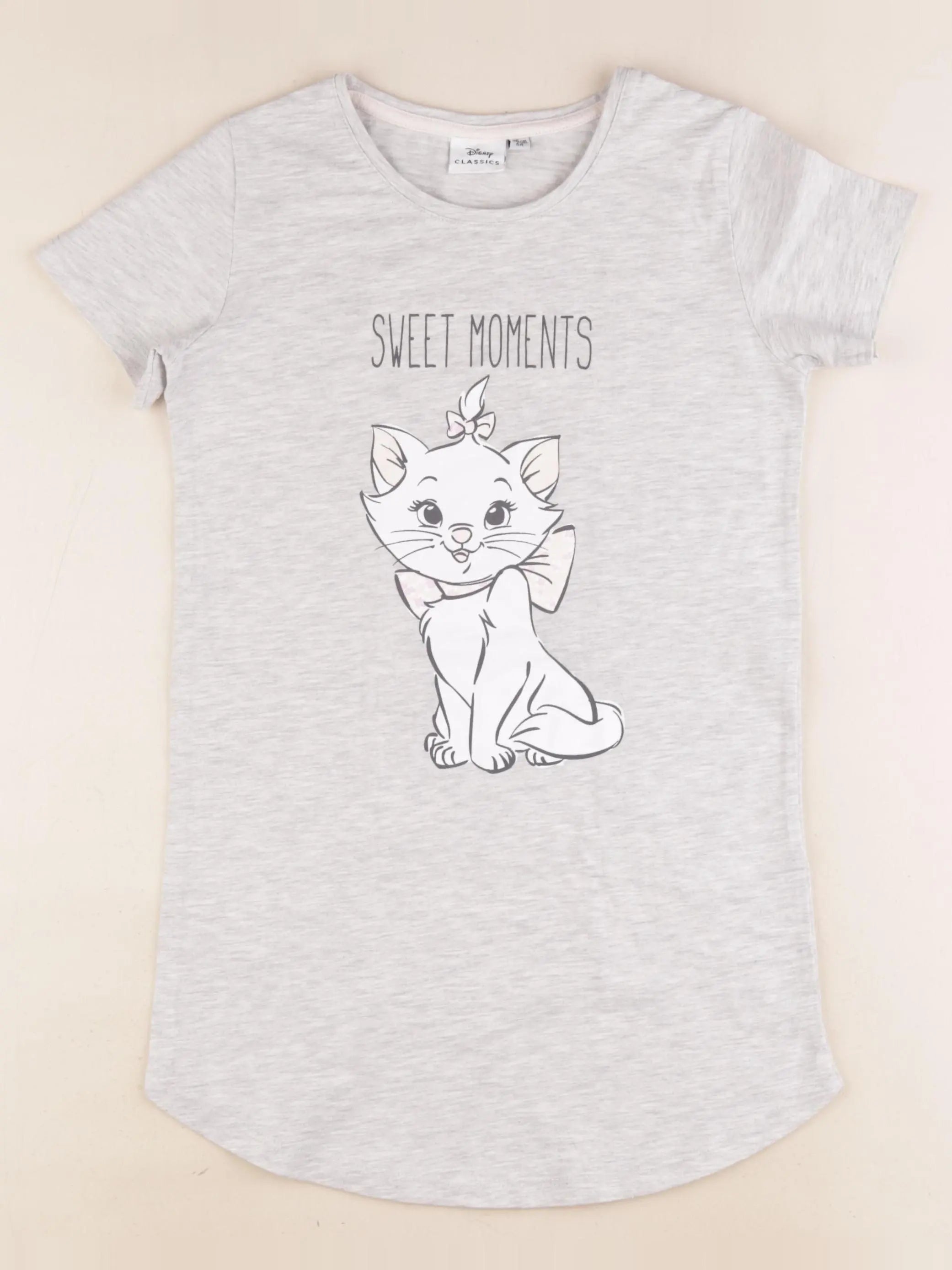 Vertbaudet - chemise de nuit coton gris - 6 ans