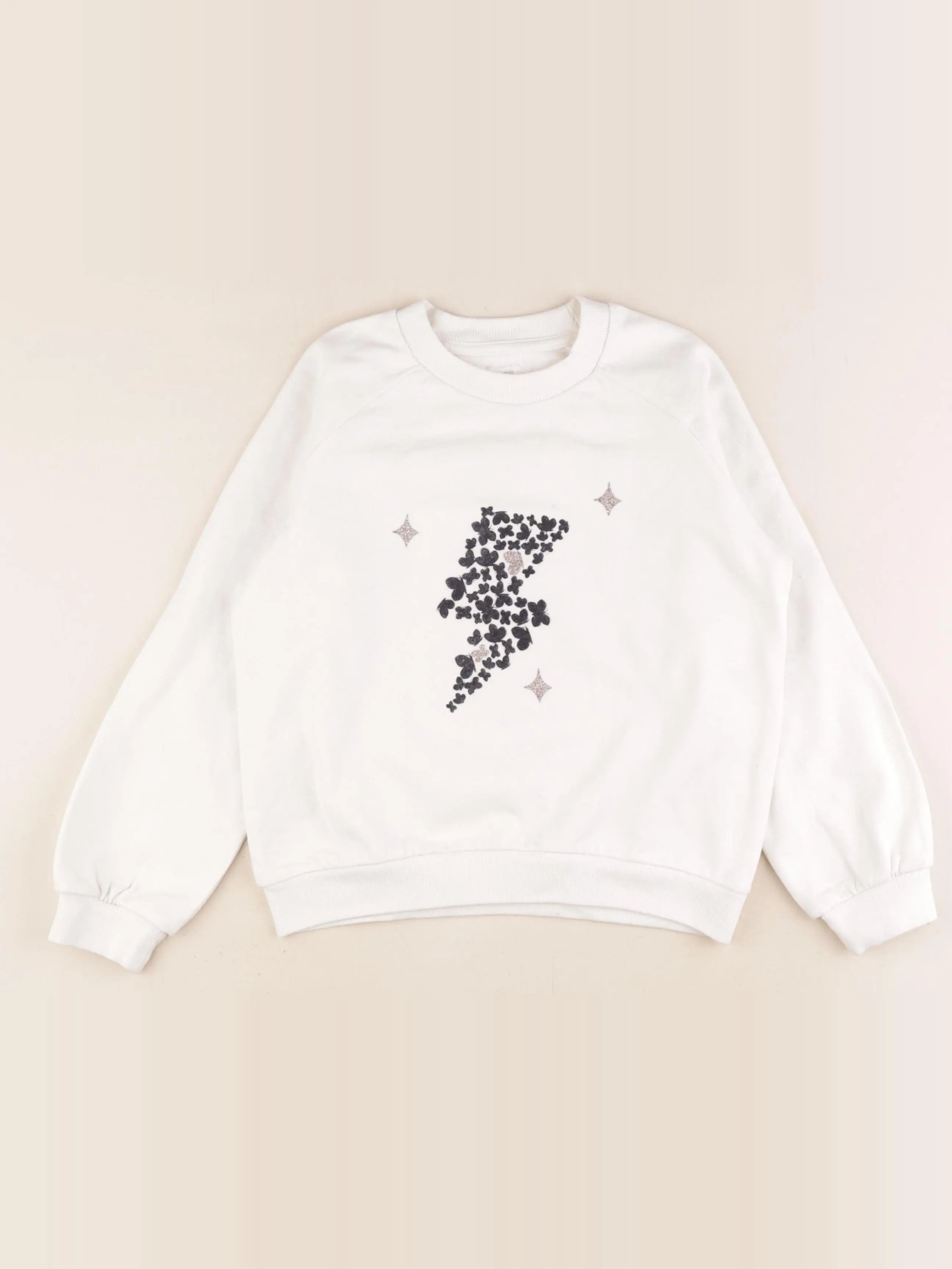 Vertbaudet - sweat blanc - 8 ans