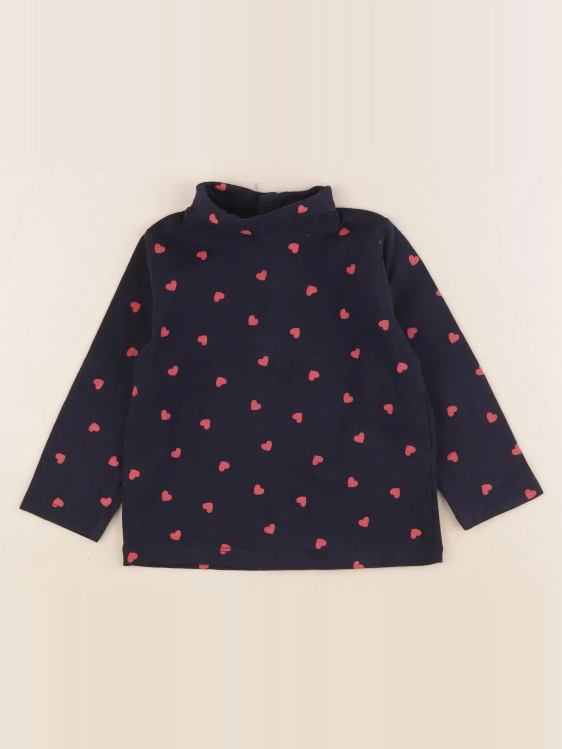Vertbaudet - sous-pull bleu - 9 mois