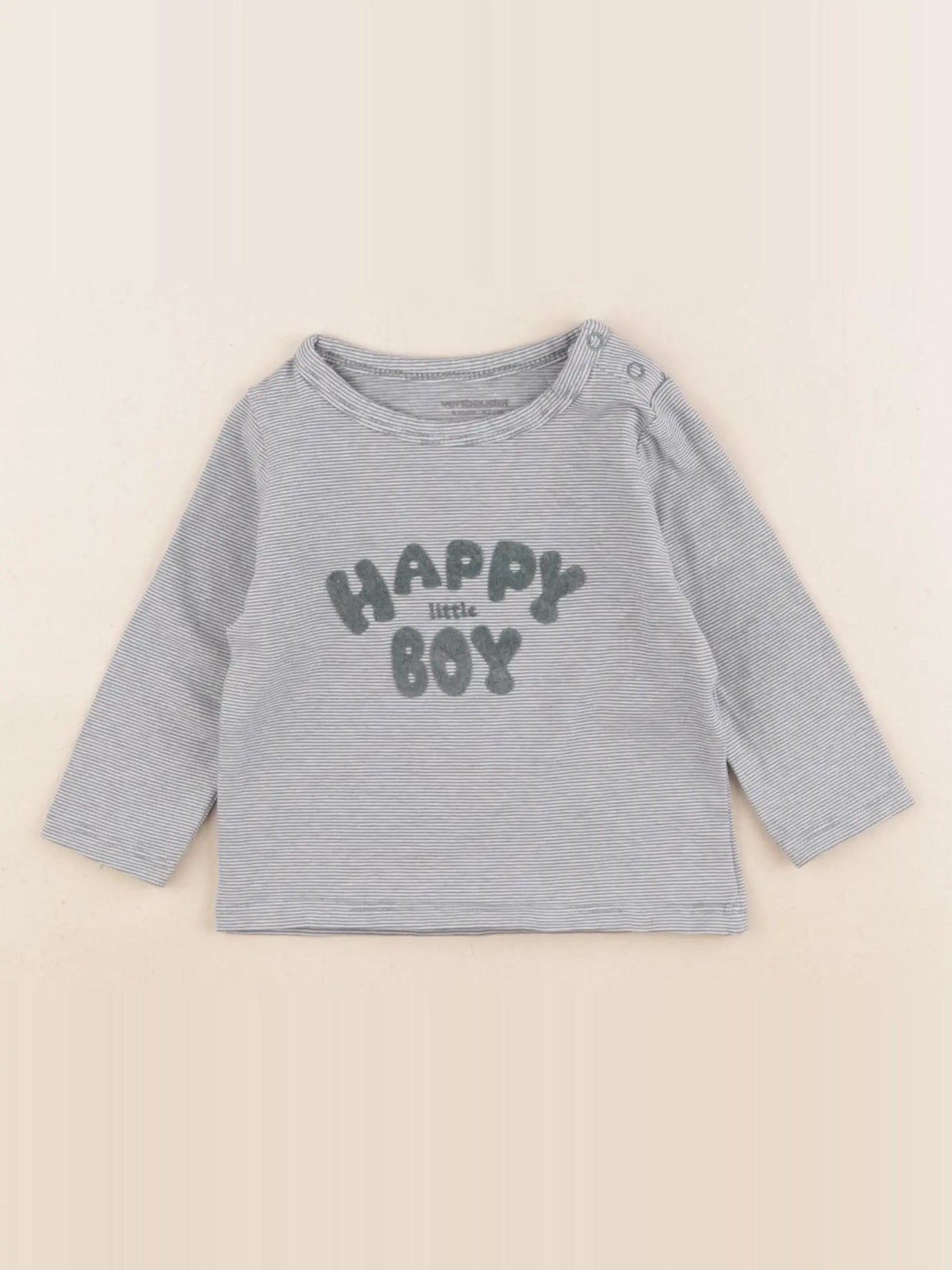 Vertbaudet - tee-shirt vert - 6 mois