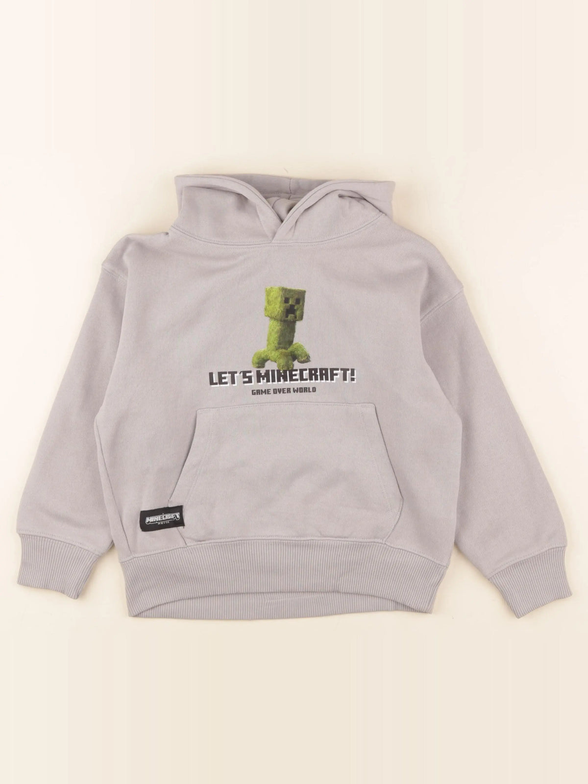 Zara - sweat imprimé au dos gris - 6/7 ans