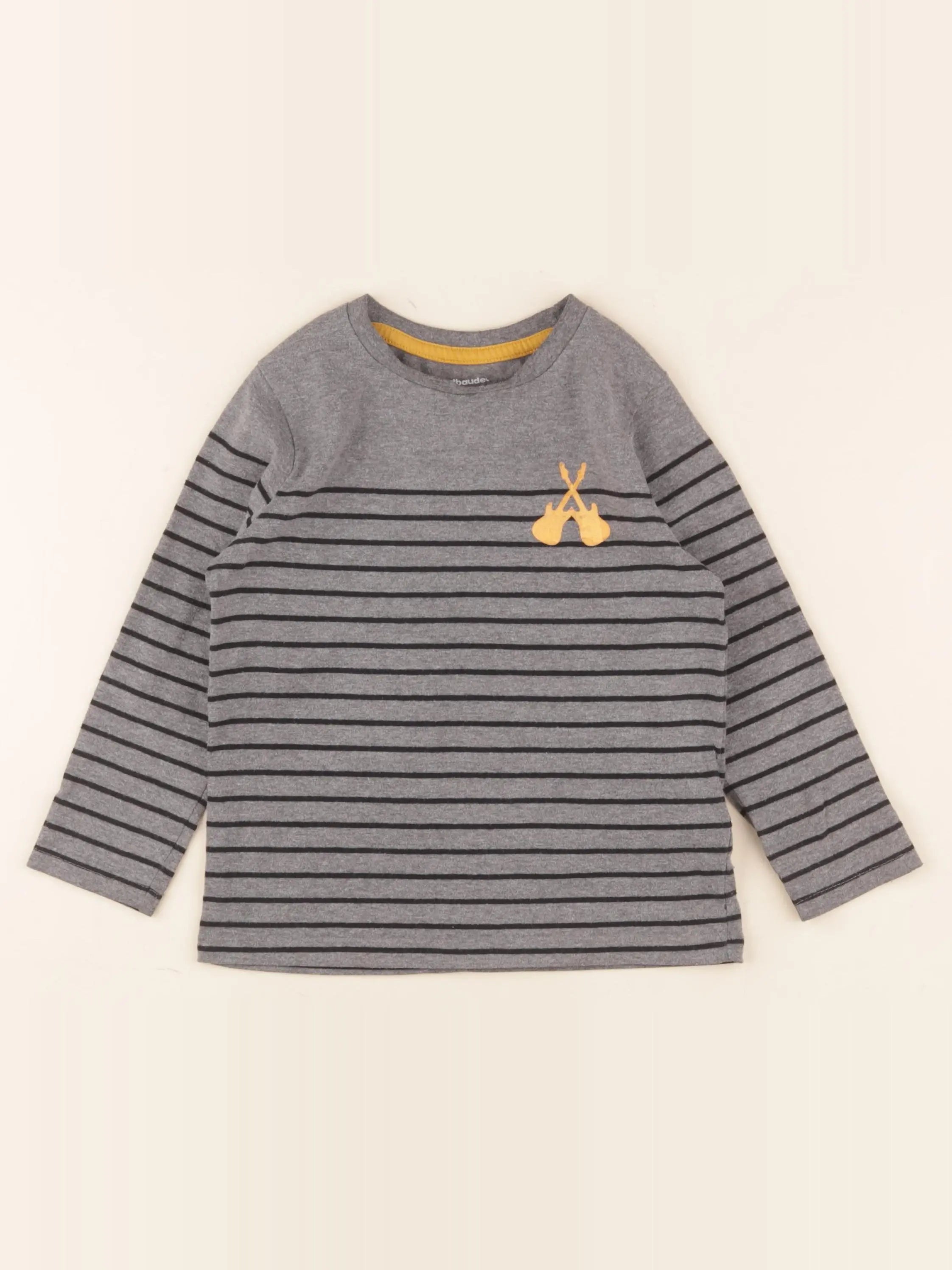 Vertbaudet - tee-shirt gris - 4 ans