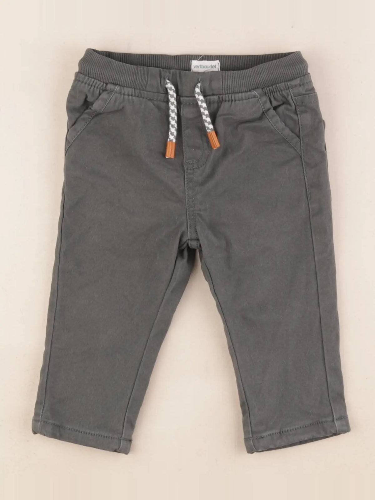 Vertbaudet - pantalon vert - 12 mois