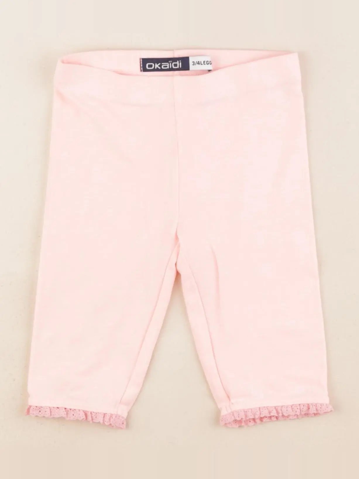 Okaidi - legging court rose - 3/4 ans
