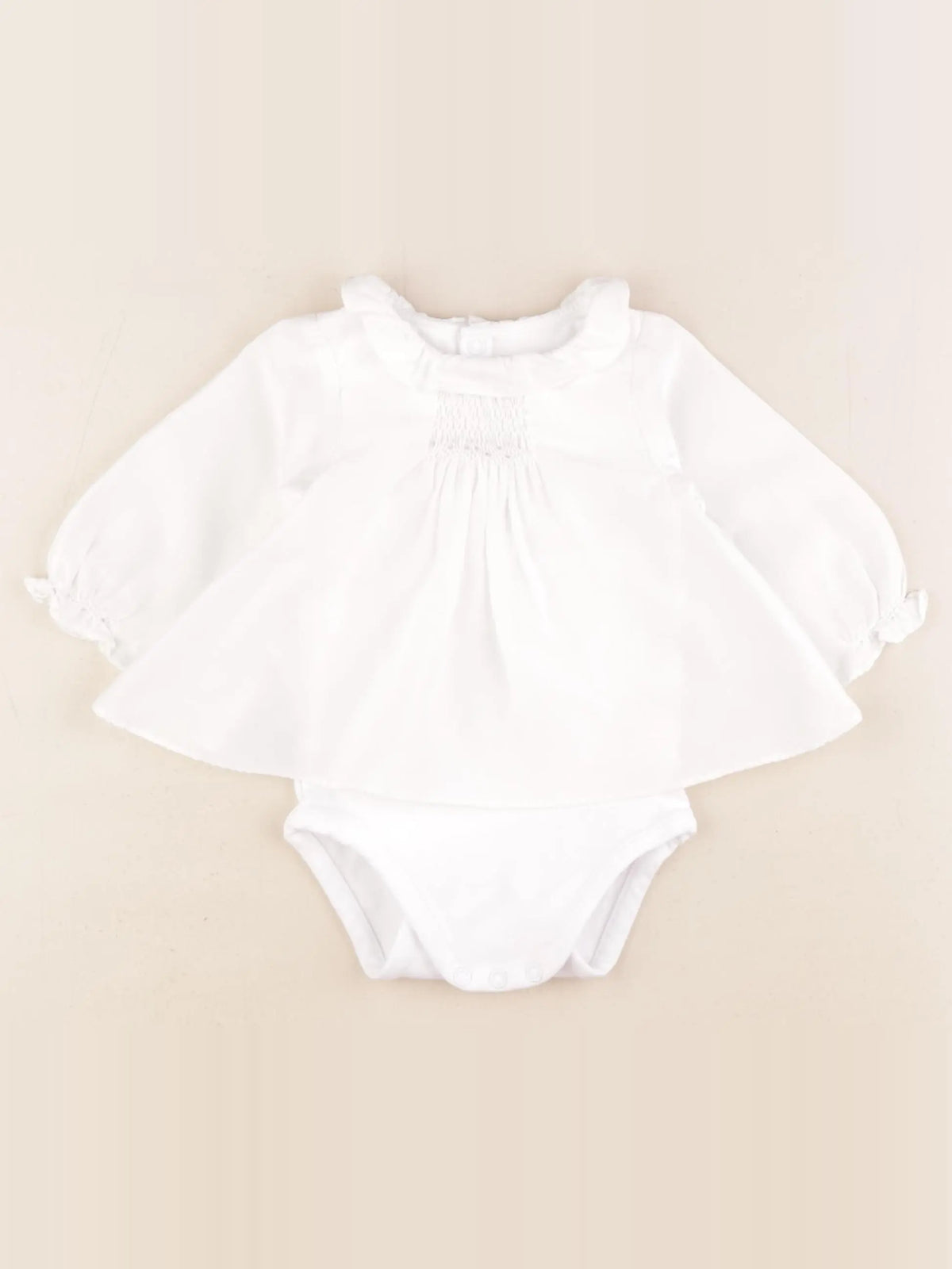 Jacadi - body blouse blanc - 3 mois