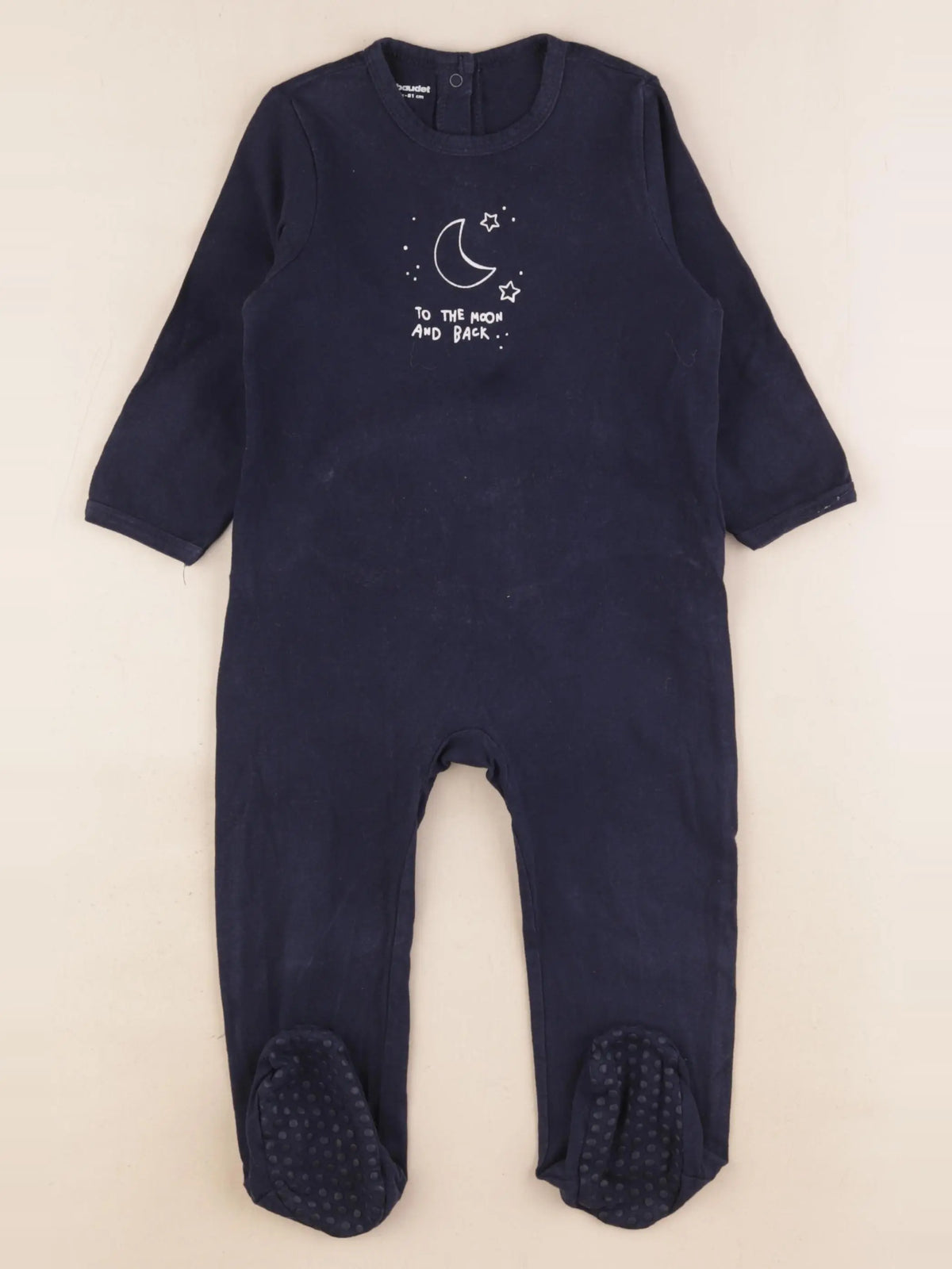 Vertbaudet - pyjama coton bleu - 18 mois