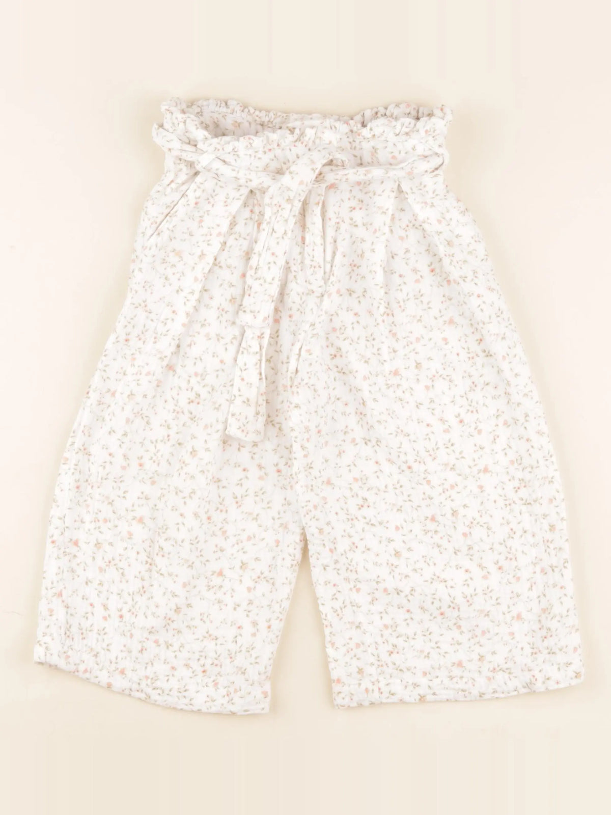Vertbaudet - pantalon blanc - 4 ans