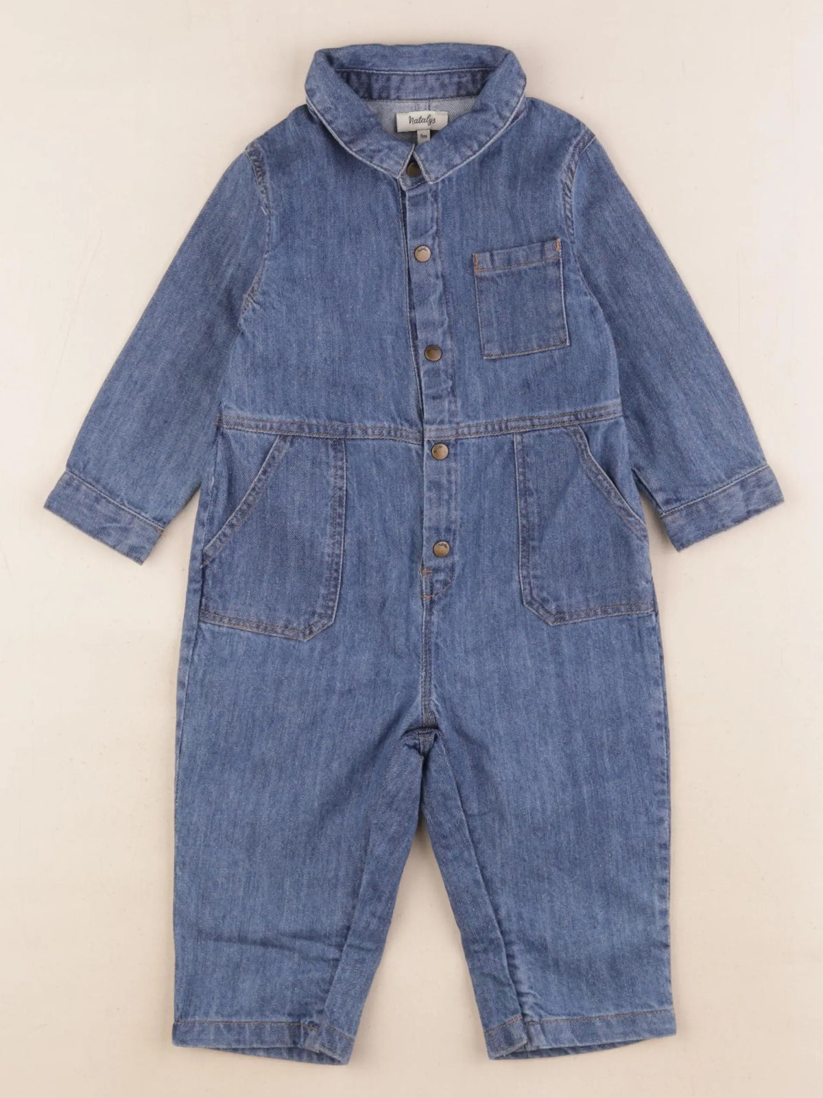 Natalys - combinaison bleu - 9 mois