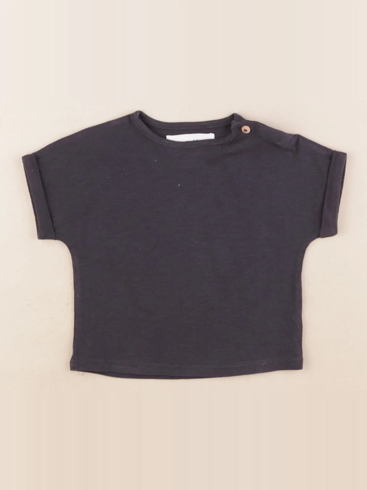 Zara - tee-shirt gris - 3/6 mois
