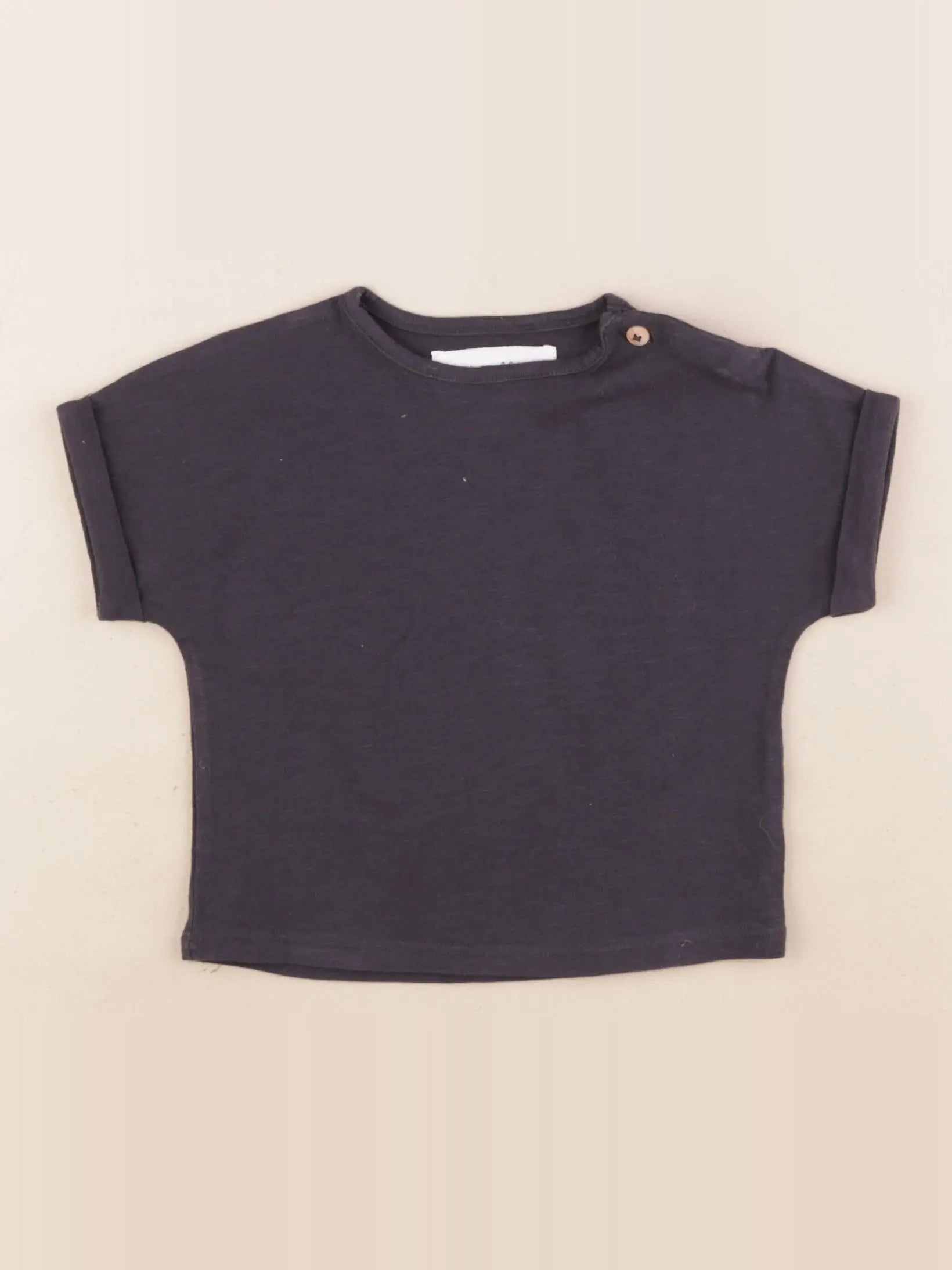 Zara - tee-shirt gris - 3/6 mois