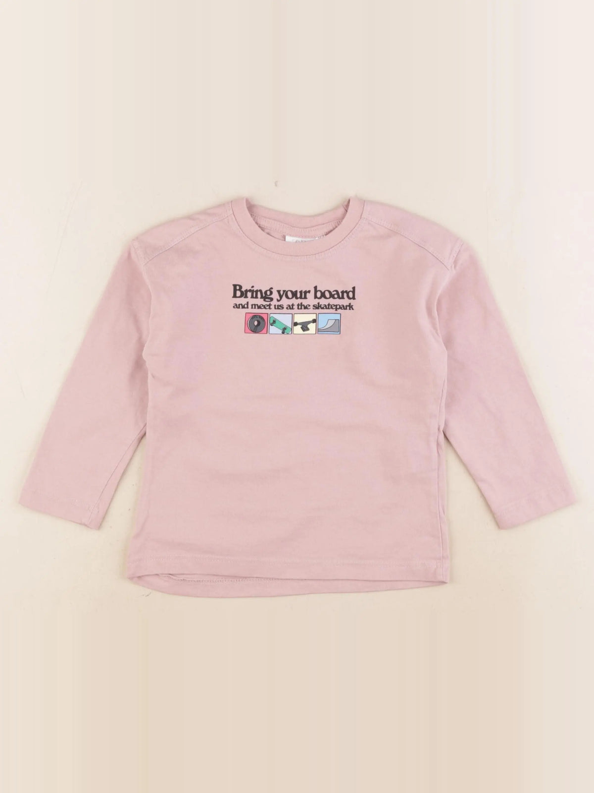 Zara - tee-shirt imprimé au dos rose - 2 ans