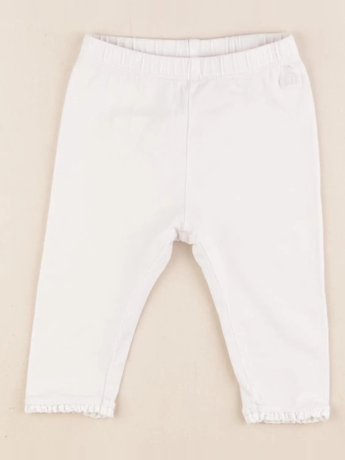GAP - legging blanc - 3/6 mois