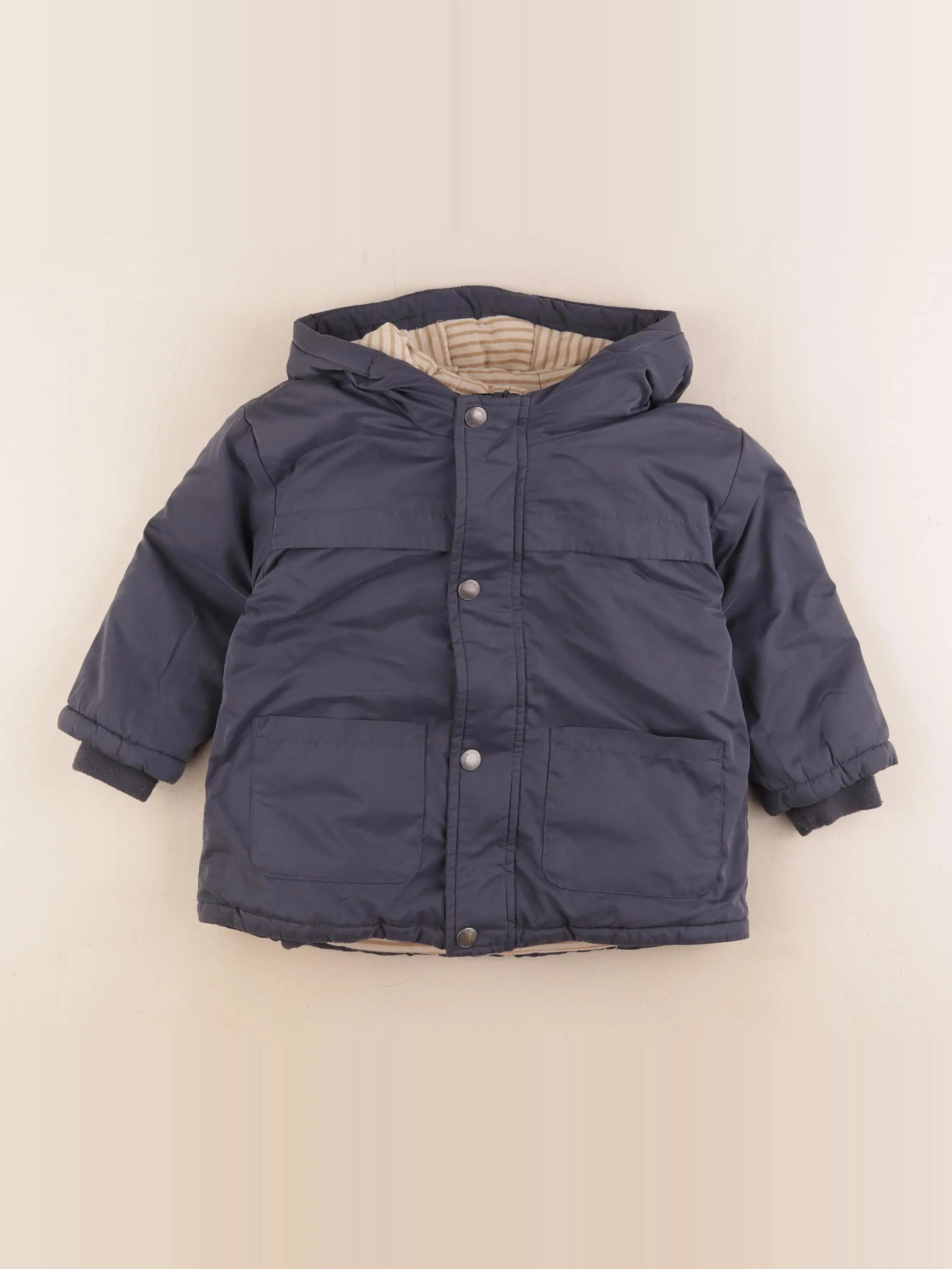 Tape à l'oeil - manteau doublure amovible bleu - 36 mois